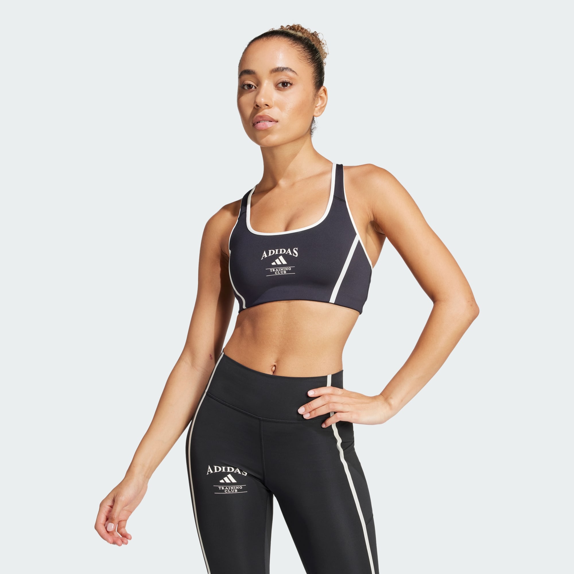 Adidas Women Powerimpact Medium Support Heritage Bra Green