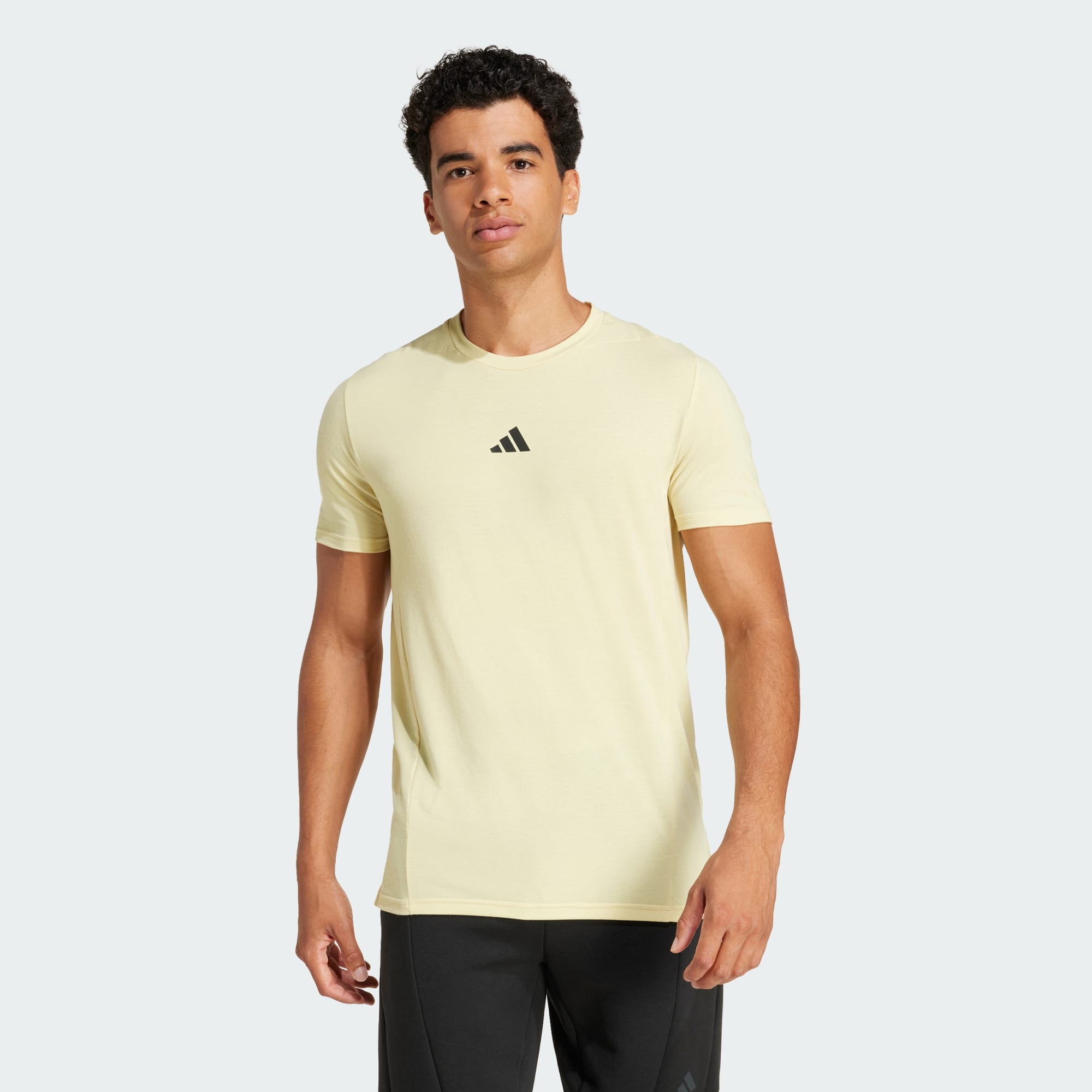 Adidas Men Designed For Training Workout Tee Black