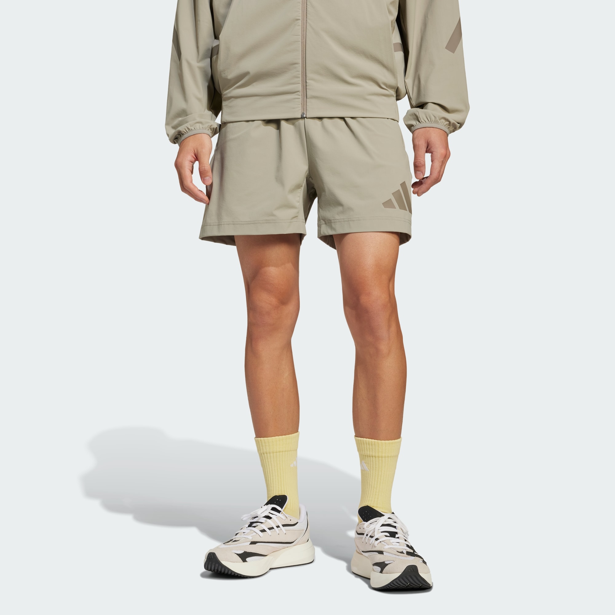 Adidas Men Z.n.e. Woven Shorts Beige