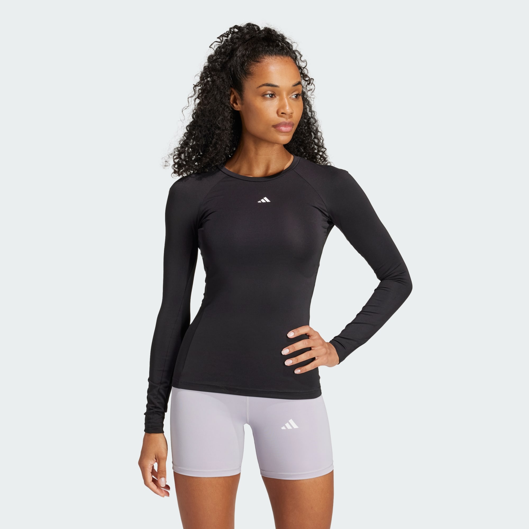 Adidas Women Techfit Long Sleeve Training Top Black