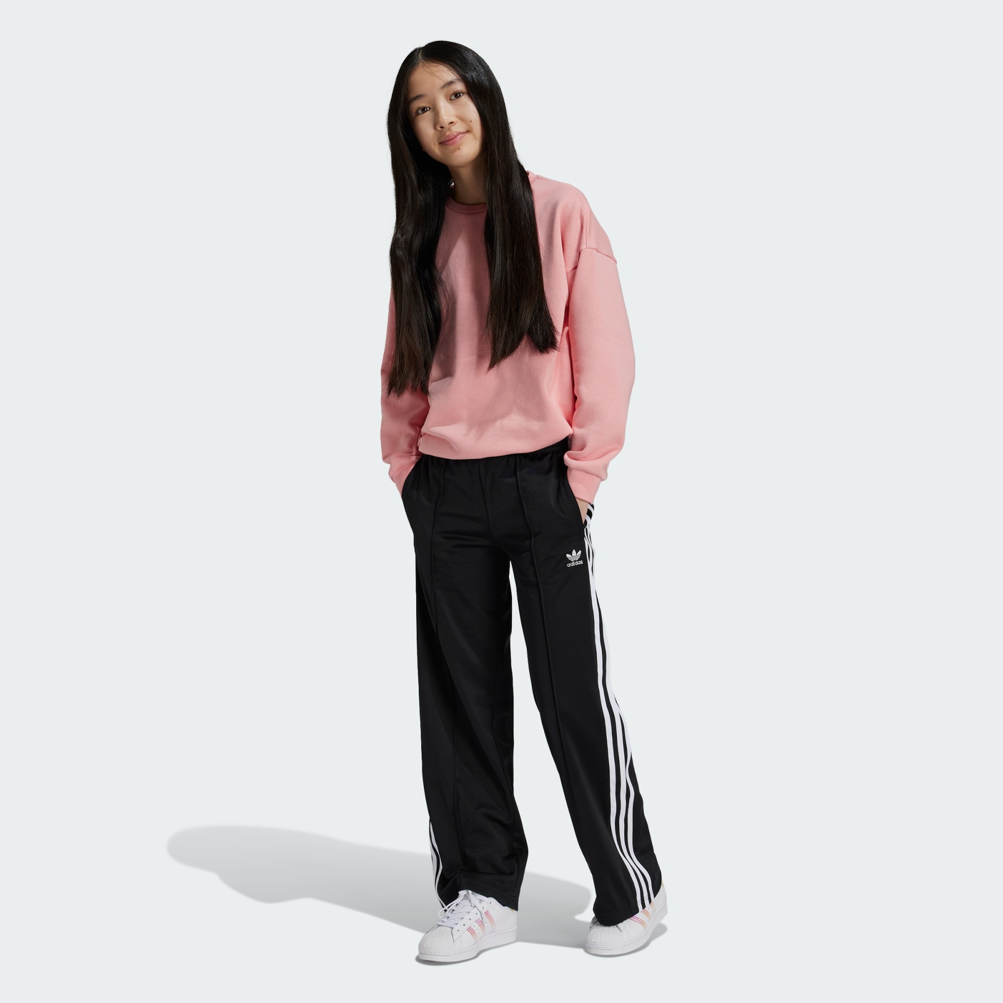 Adidas Originals Kids Adicolor Wide Pants Kids Black