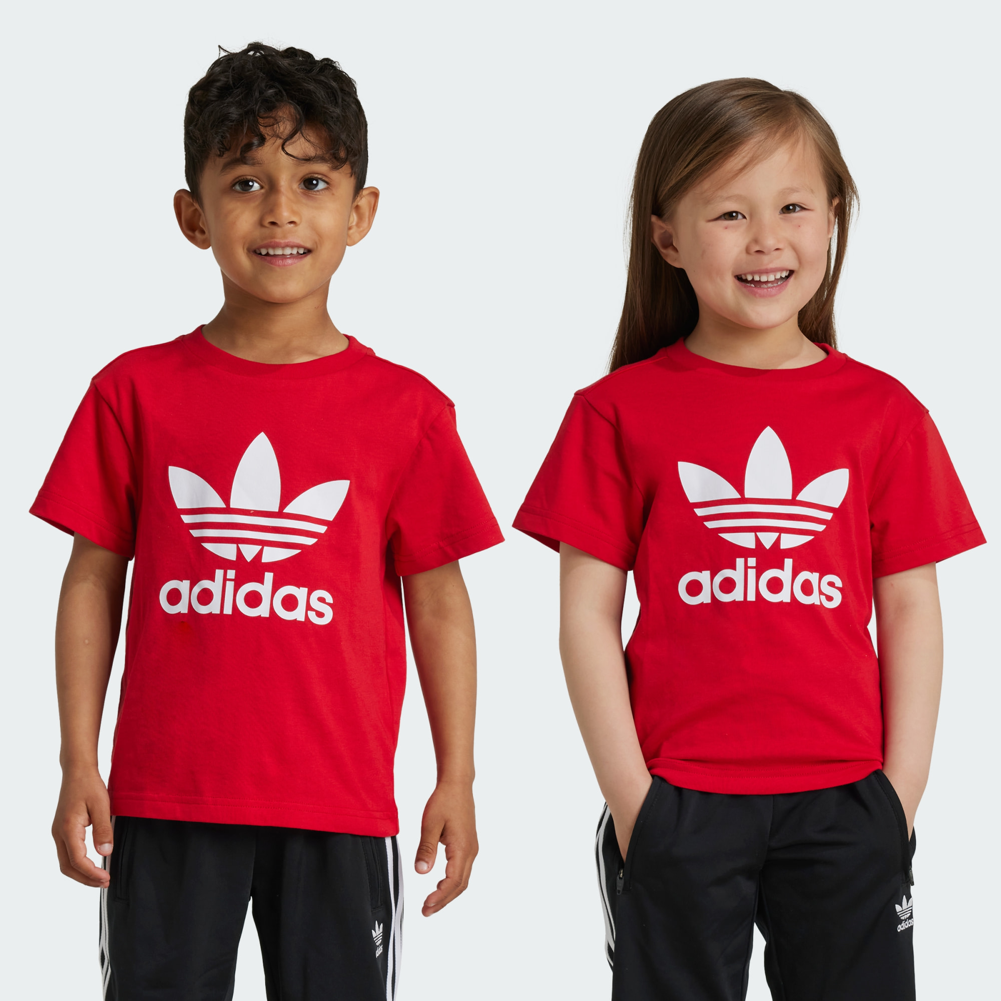 Adidas Originals Kids Adicolor Trefoil Tee Kids Red