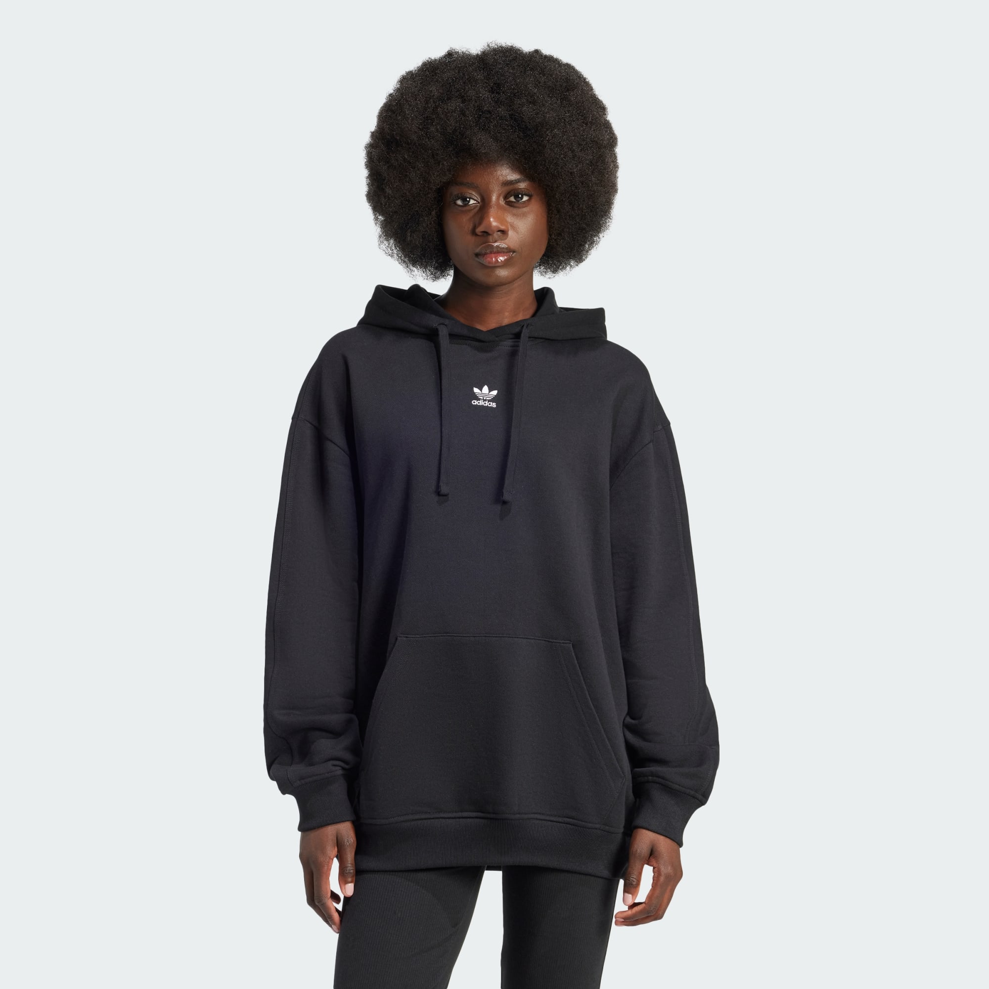 Adidas Originals Women Essentials Loose French Terry Hoodie Black