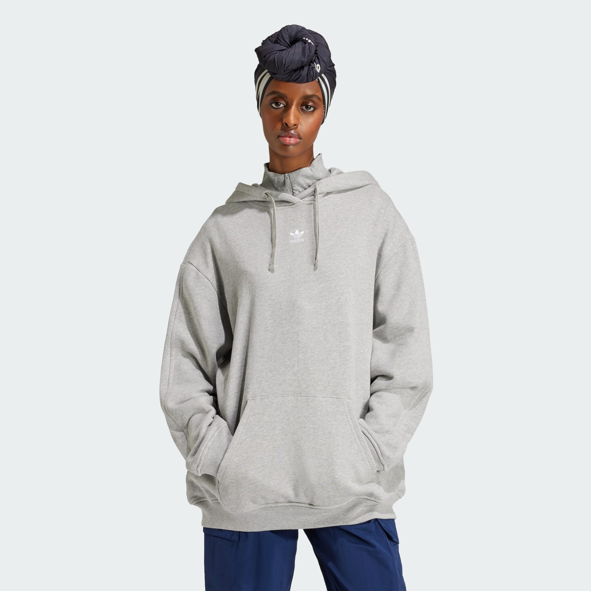 Adidas Originals Women Essentials Loose French Terry Hoodie Black