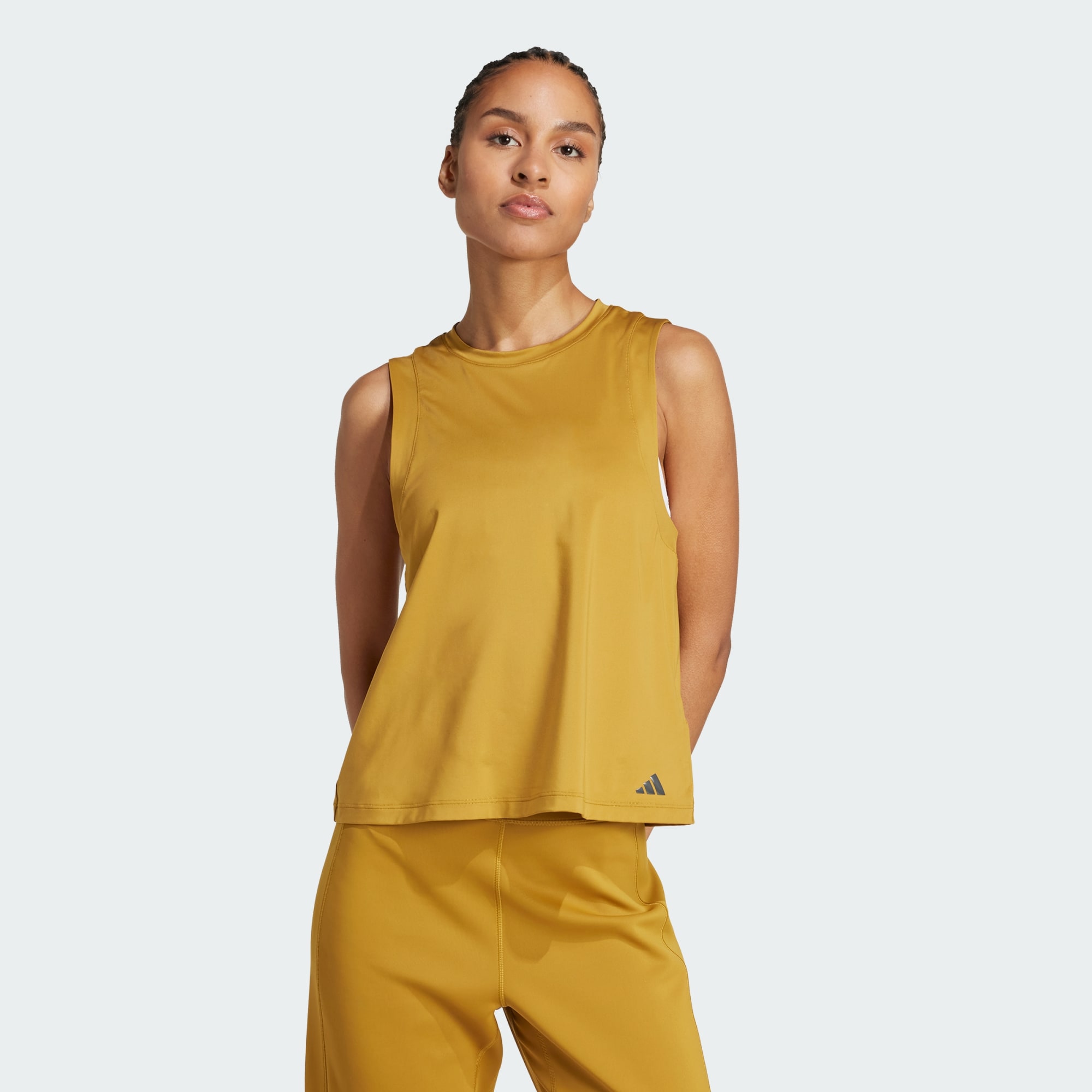 Adidas Women Yoga Tank Top Brown