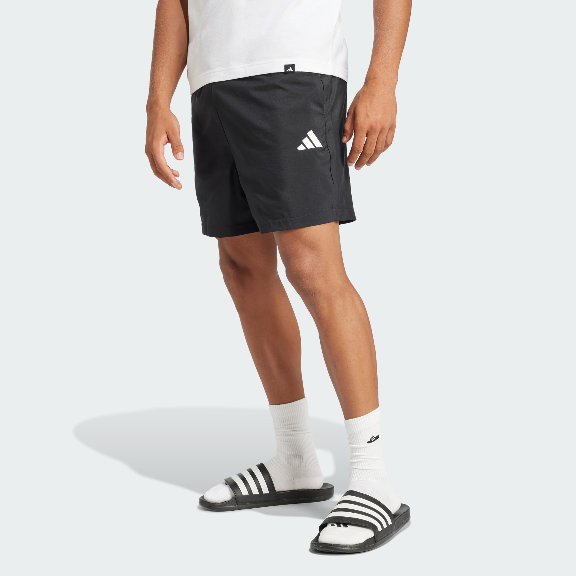 Adidas Men Essentials Small Logo Chelsea Shorts Green