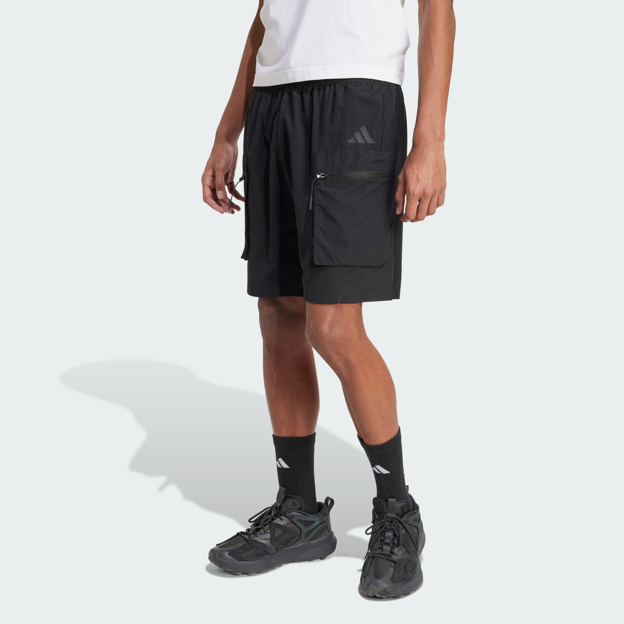Adidas Men City Escape Woven Shorts Black