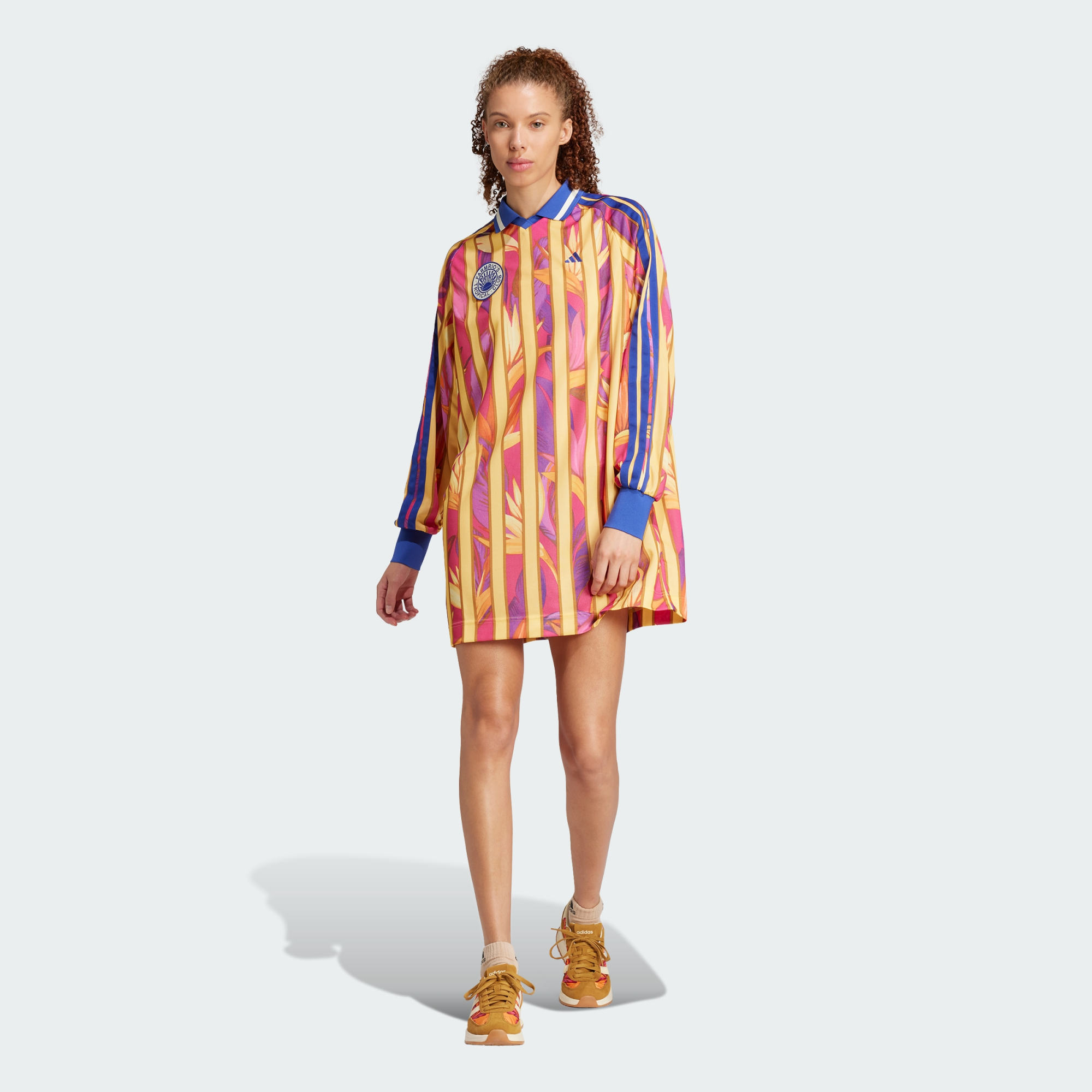 Adidas Women X Farm Premium Dress Pink