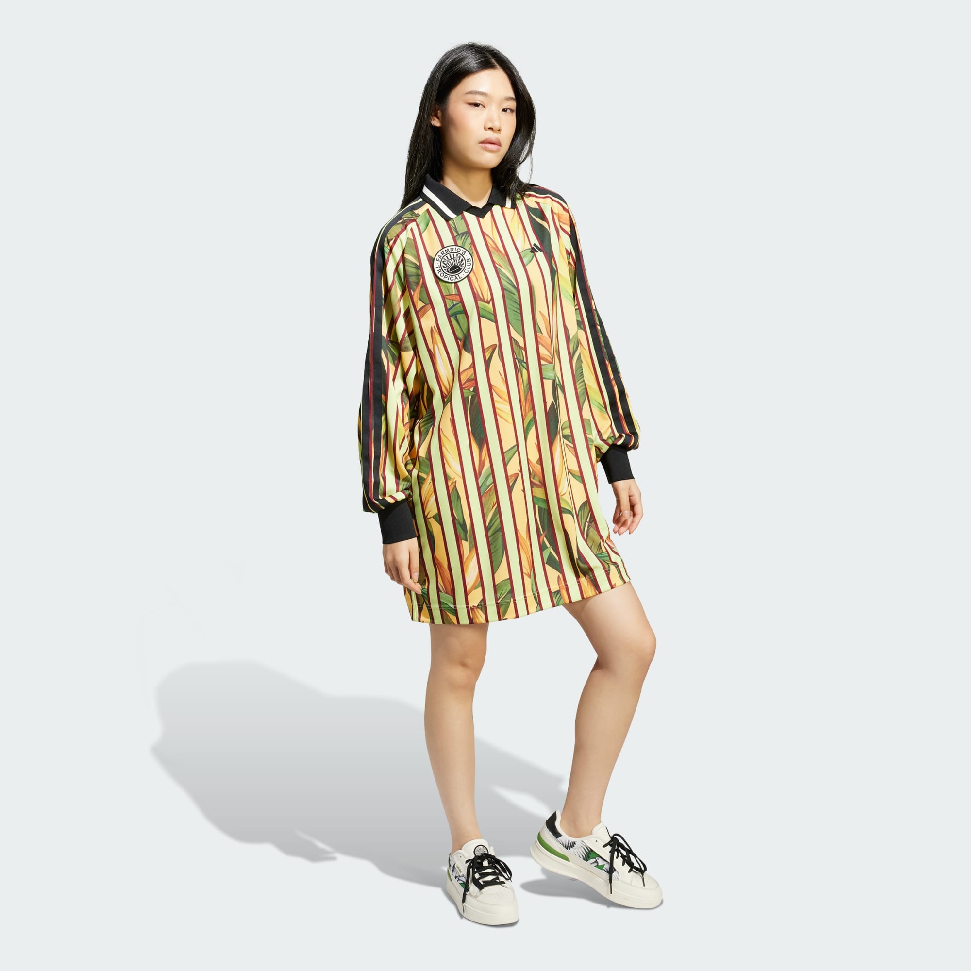 Adidas Women X Farm Premium Dress Pink