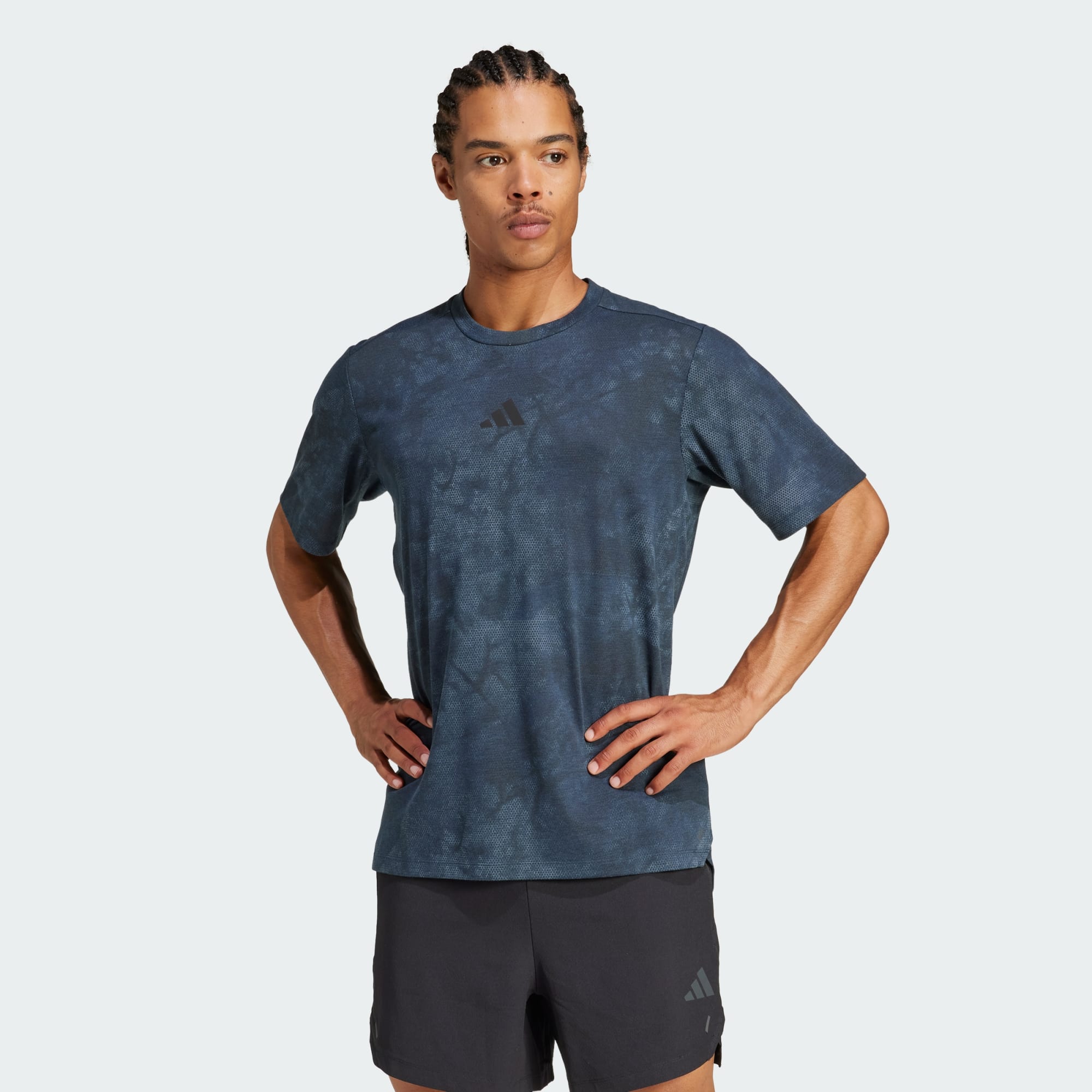 Adidas Men Power Graphic Tee Blue