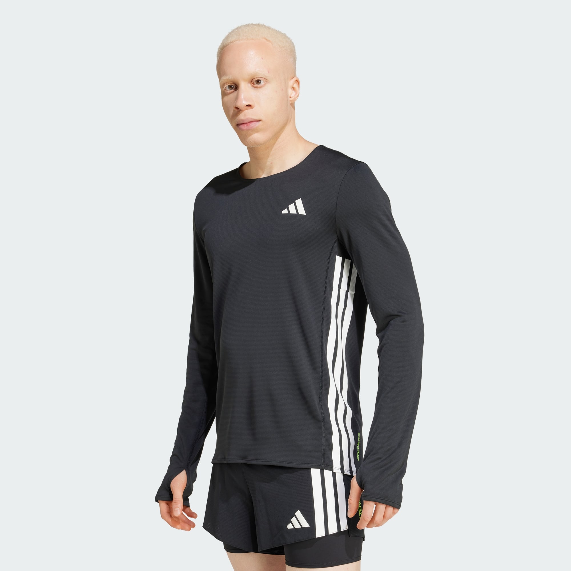 Adidas Men Adizero Running Long Sleeve Tee Black