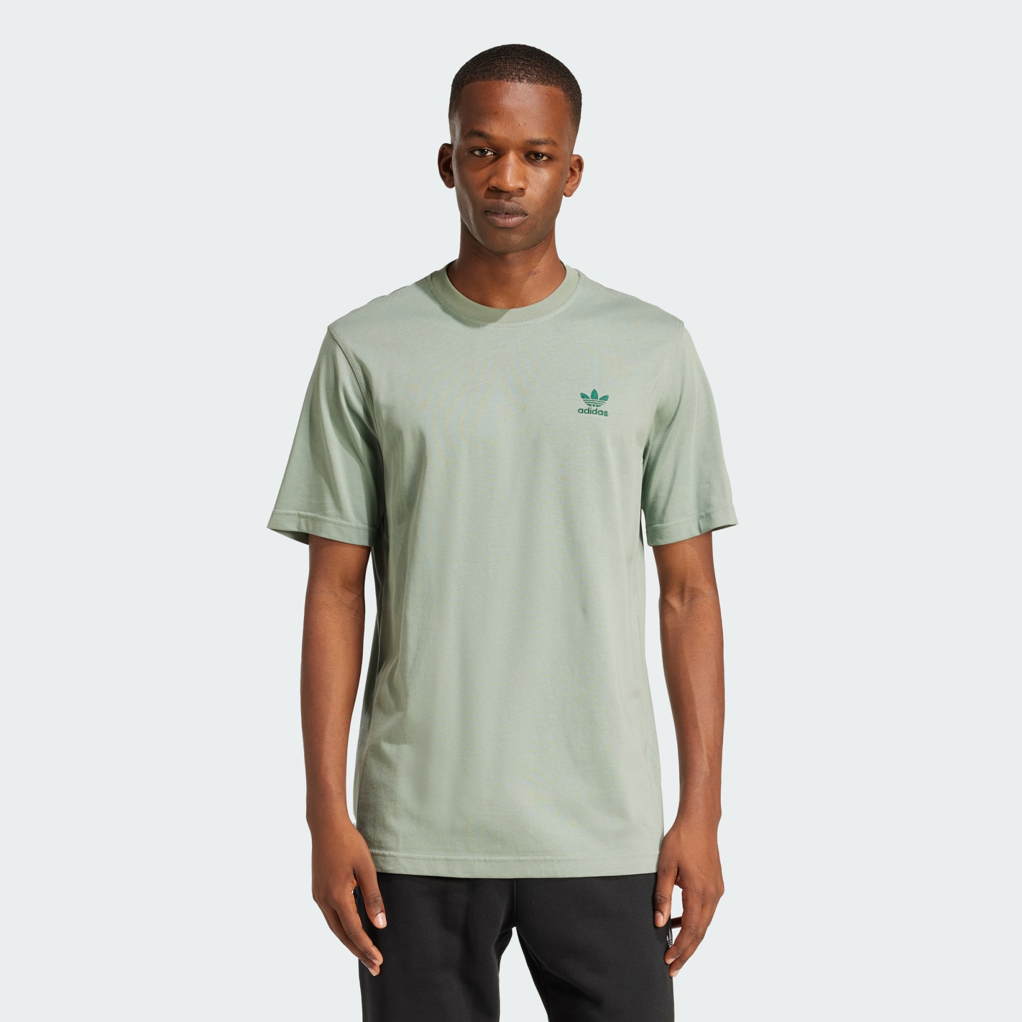 Adidas Originals Men Trefoil Essentials Tee Grey