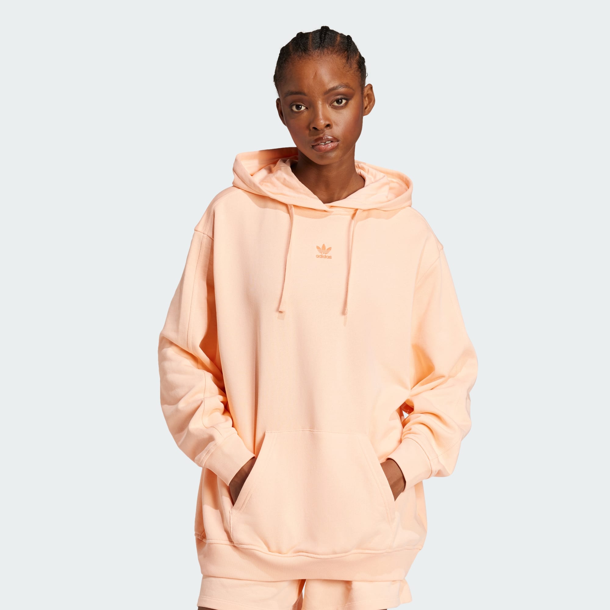 Adidas Originals Women Essentials Loose French Terry Hoodie Black