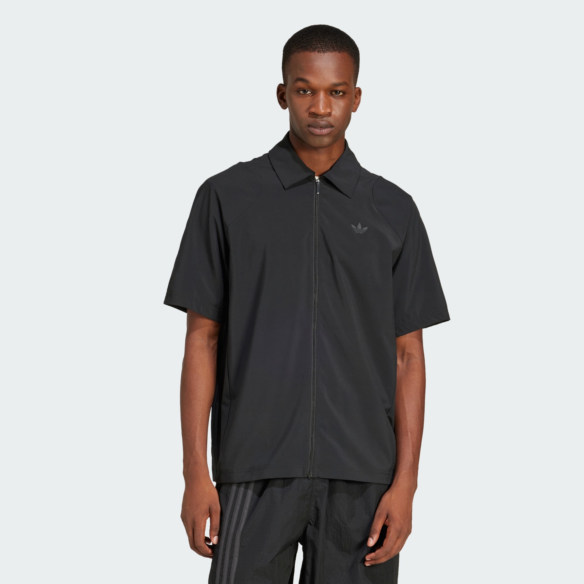 Adidas Originals Men's Black Fashion Cutline Shirt Extra Small