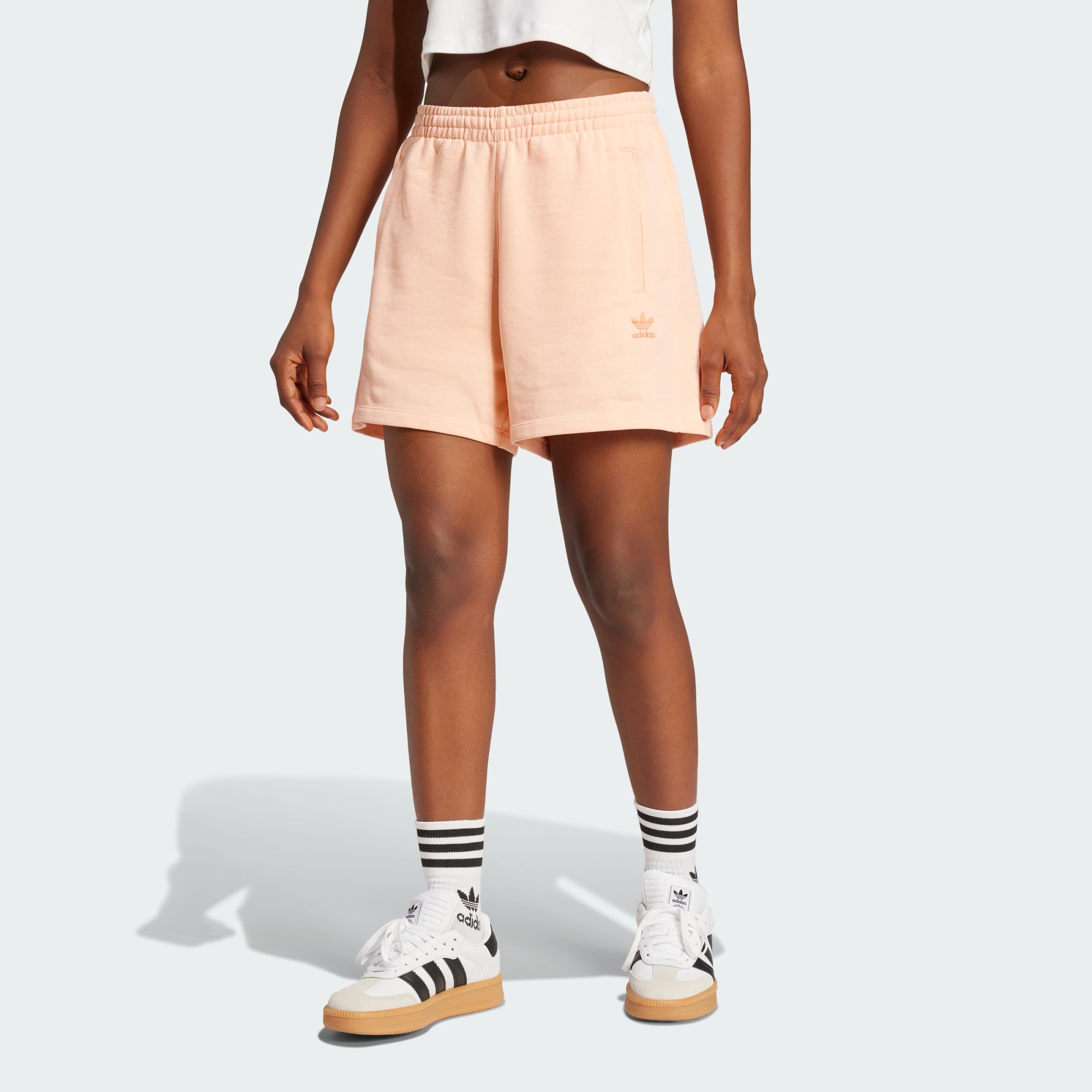 Adidas Originals Women Essentials French Terry Shorts Blue