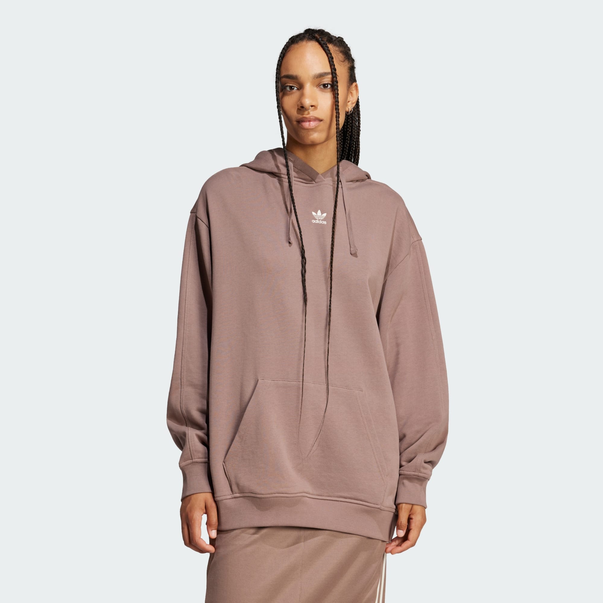 Adidas Originals Women Essentials Loose French Terry Hoodie Black