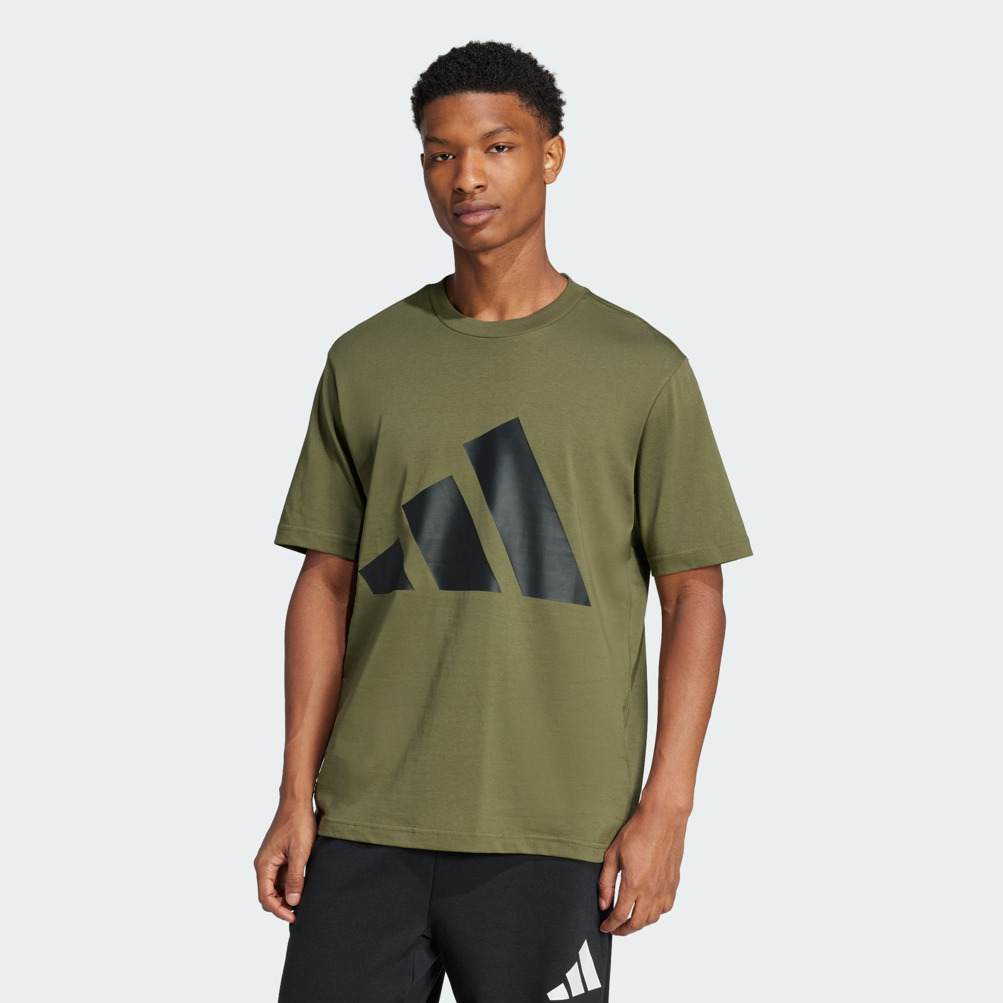 Adidas Men Essentials Big Logo Tee Black