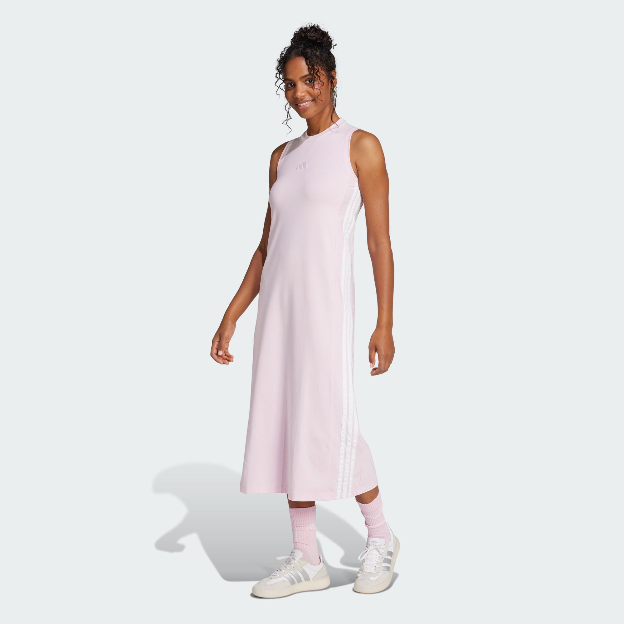 adidas Women Essentials 3 Stripes Long Racerback Dress