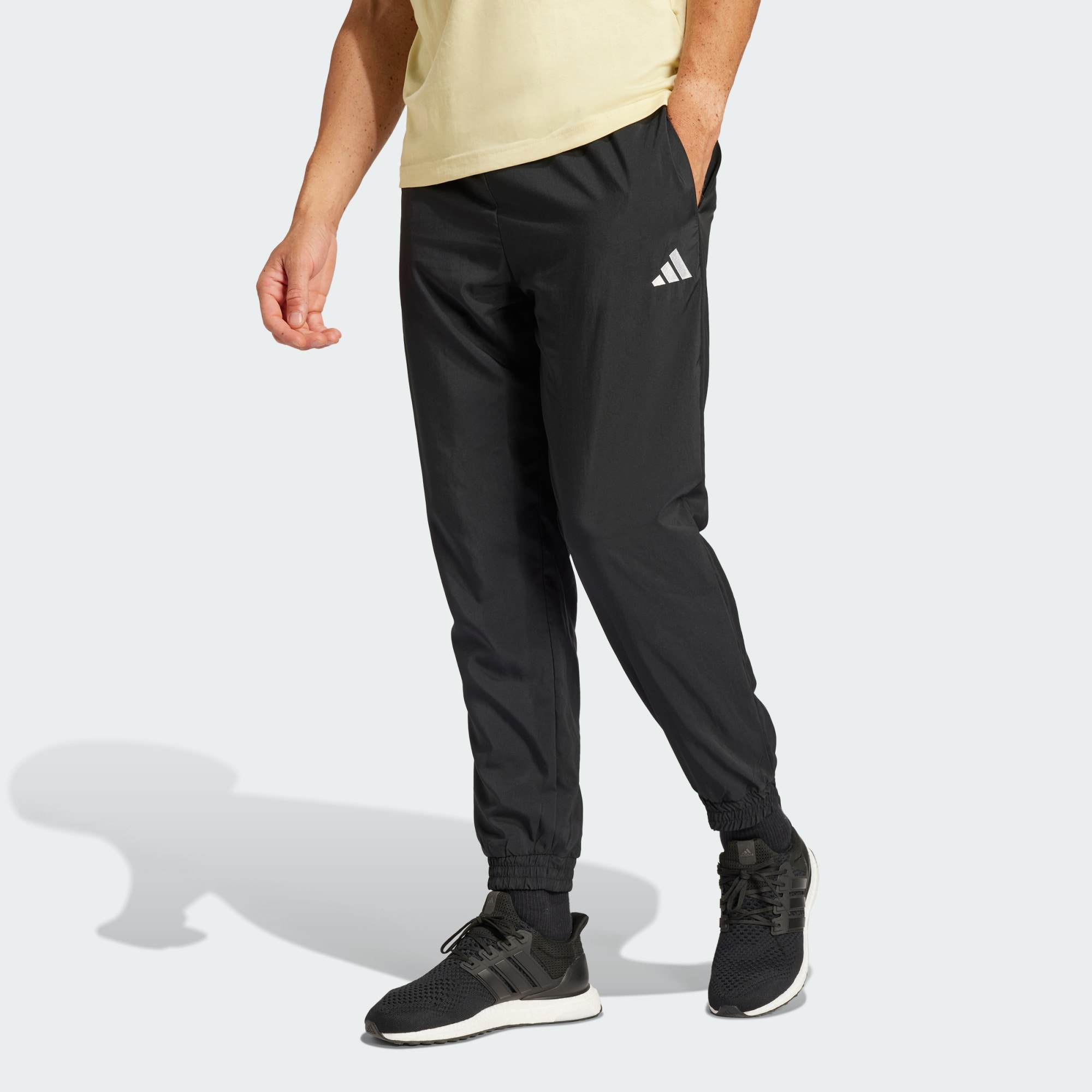 Adidas Men Essentials Small Logo Stanford Pants Black