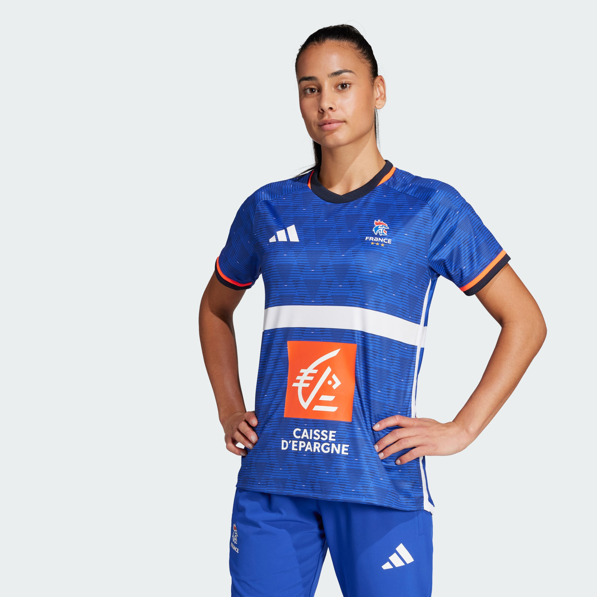 Adidas Women's Blue France Handball Replica Jersey Extra Small