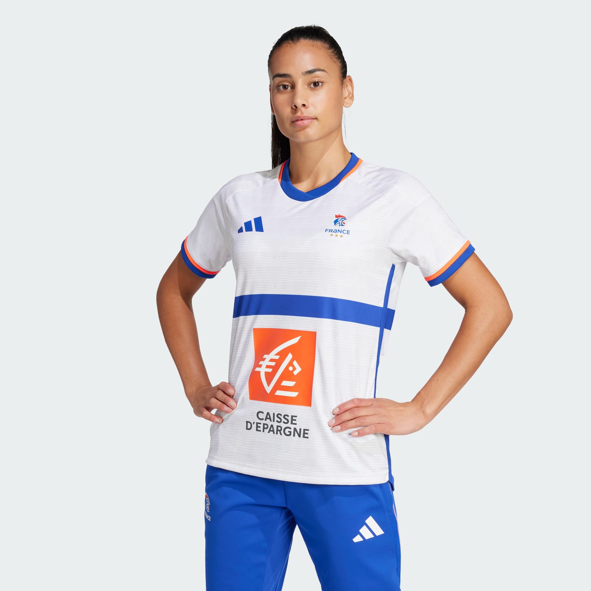 Adidas Women France Handball Replica Jersey Blue