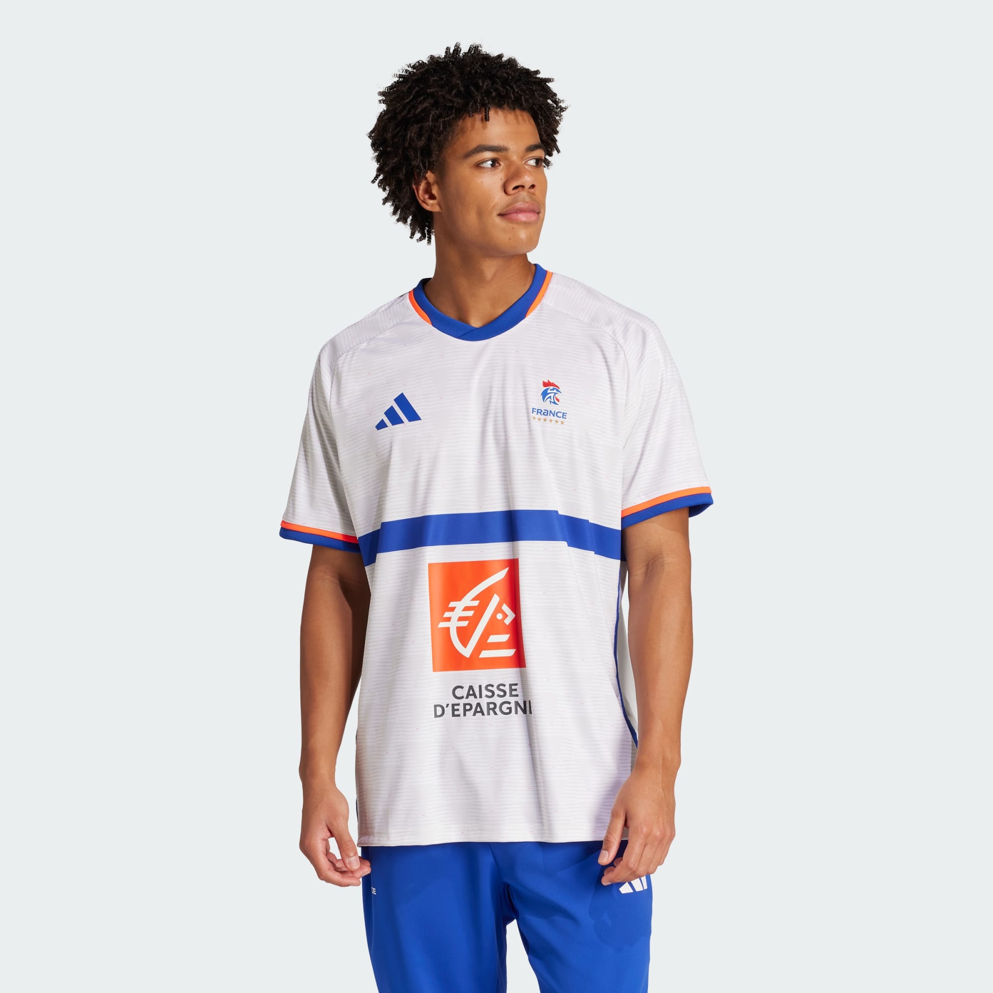 Adidas Men's White France Handball Replica Jersey Extra Small