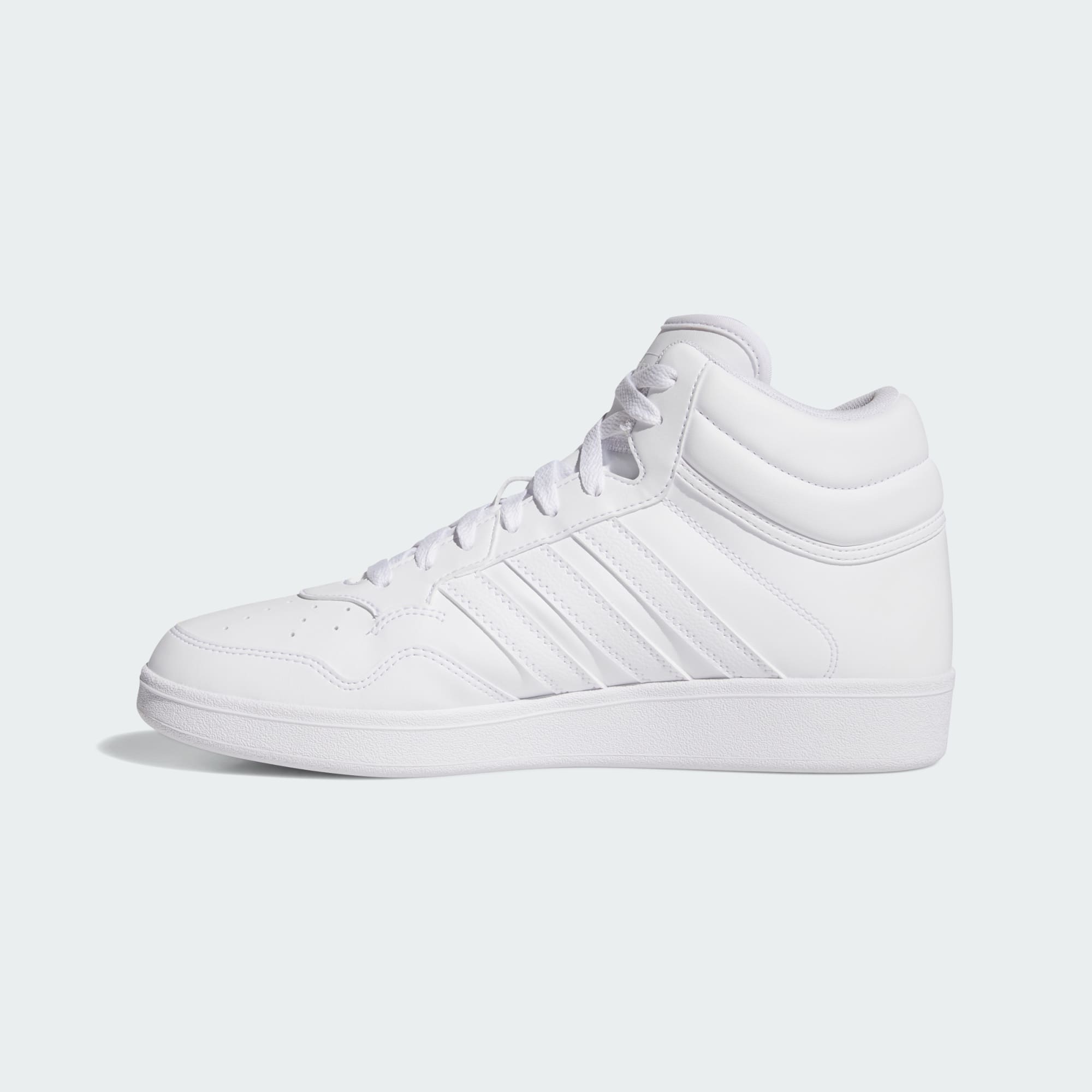Adidas Unisex White Hoops 4.0 Mid Shoes Size 3.5