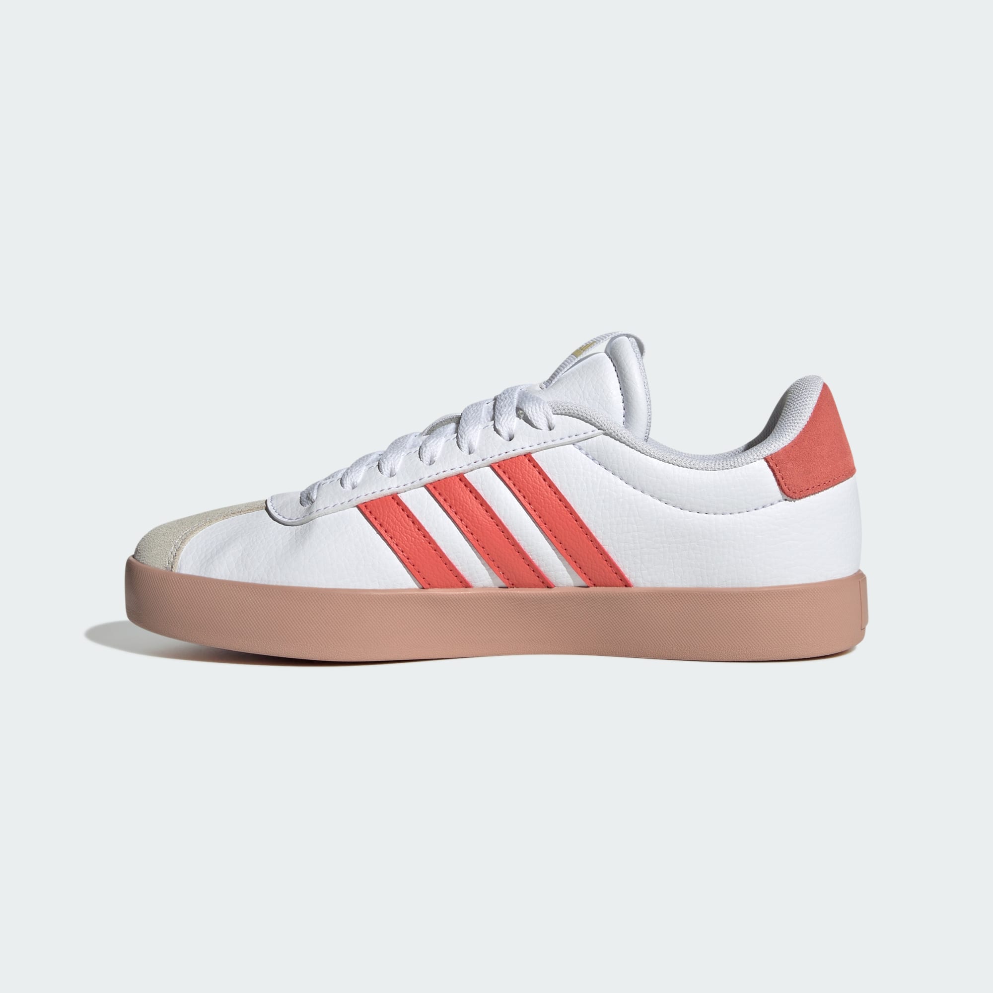 Adidas Women's White Vl Court 3.0 Shoes Size 4