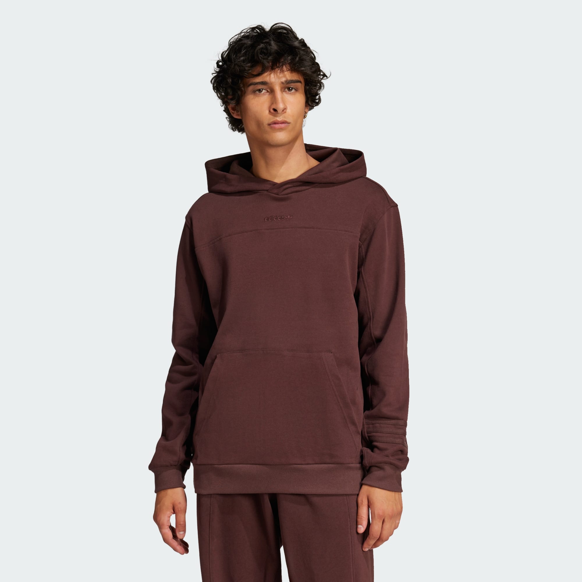 Adidas Originals Men Pre Loved Hoodie Brown