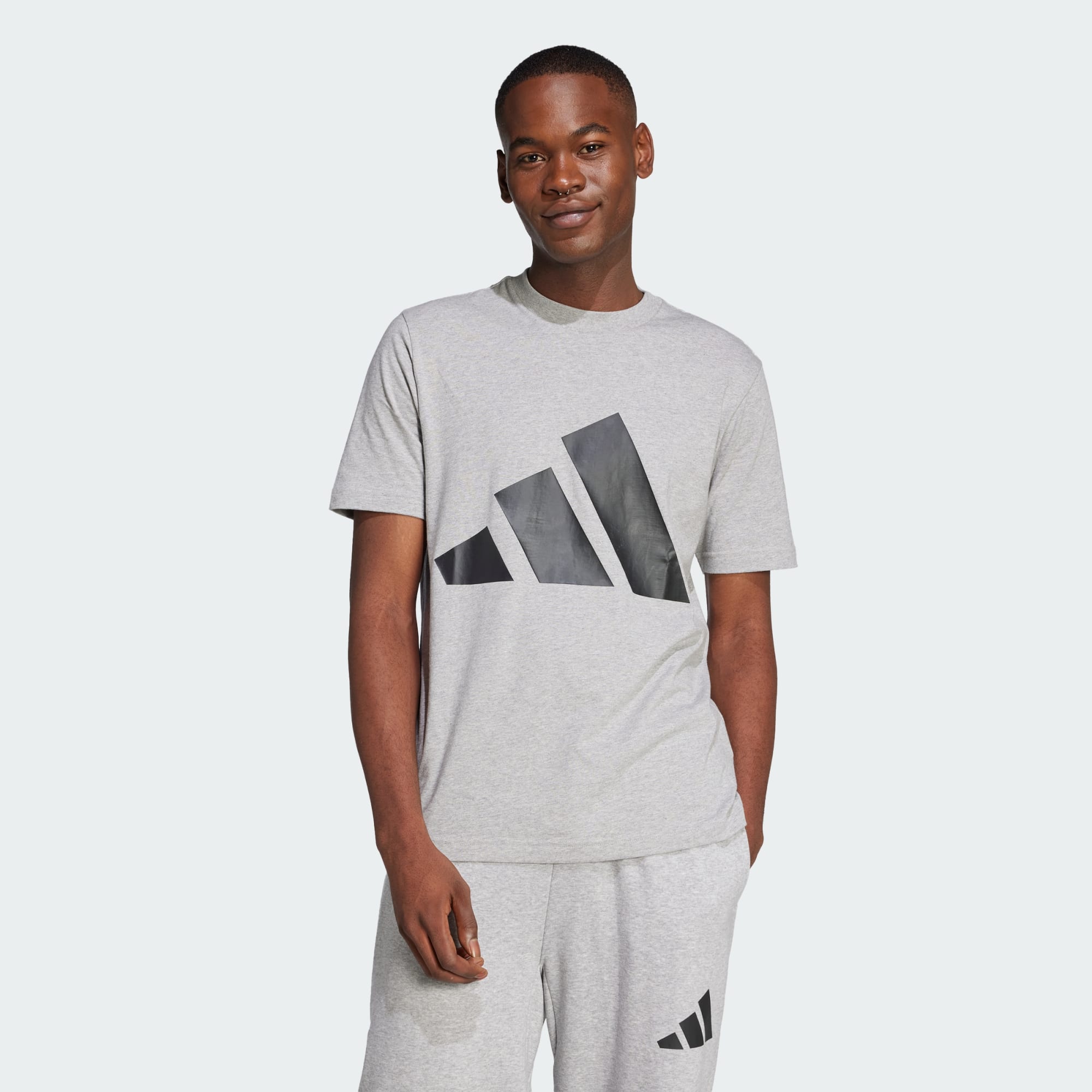 Adidas Men Essentials Big Logo Tee Black