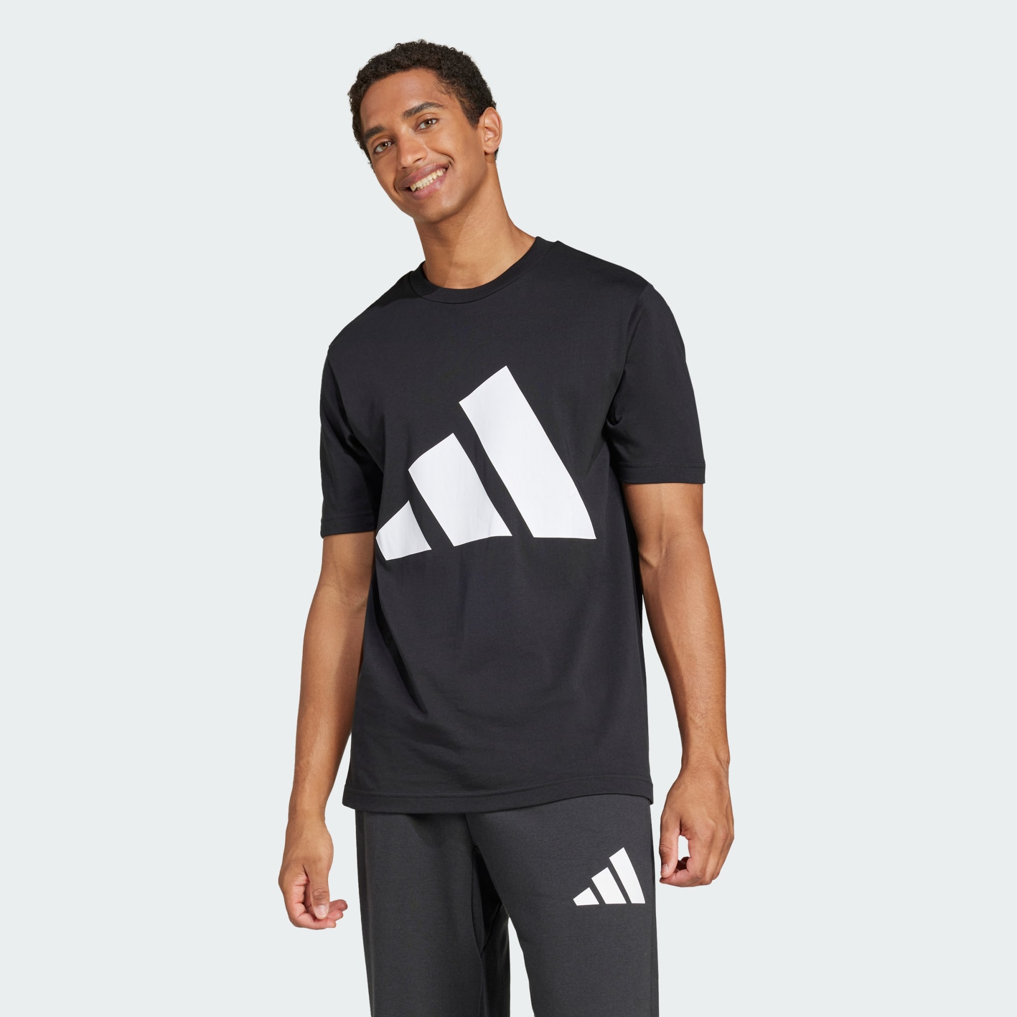 Adidas Men Essentials Big Logo Tee Black