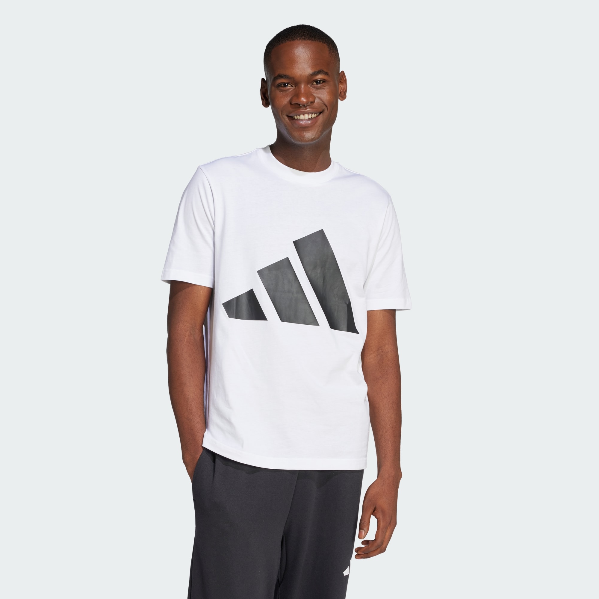 Adidas Men Essentials Big Logo Tee Black