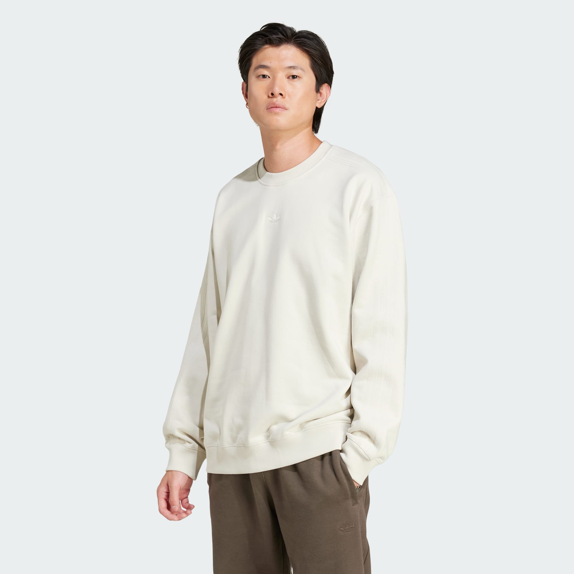 Adidas Originals Men Premium Essentials Crew Sweatshirt Black