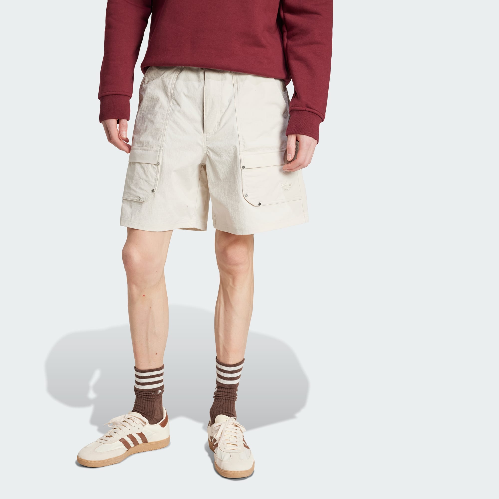Adidas Originals Men Premium Essentials Utility Cargo Shorts Black