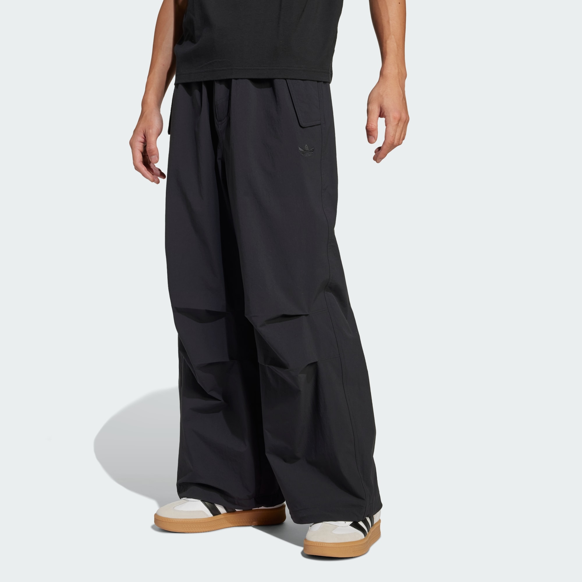 Adidas Originals Men Premium Essentials Utility Parachute Pa Black
