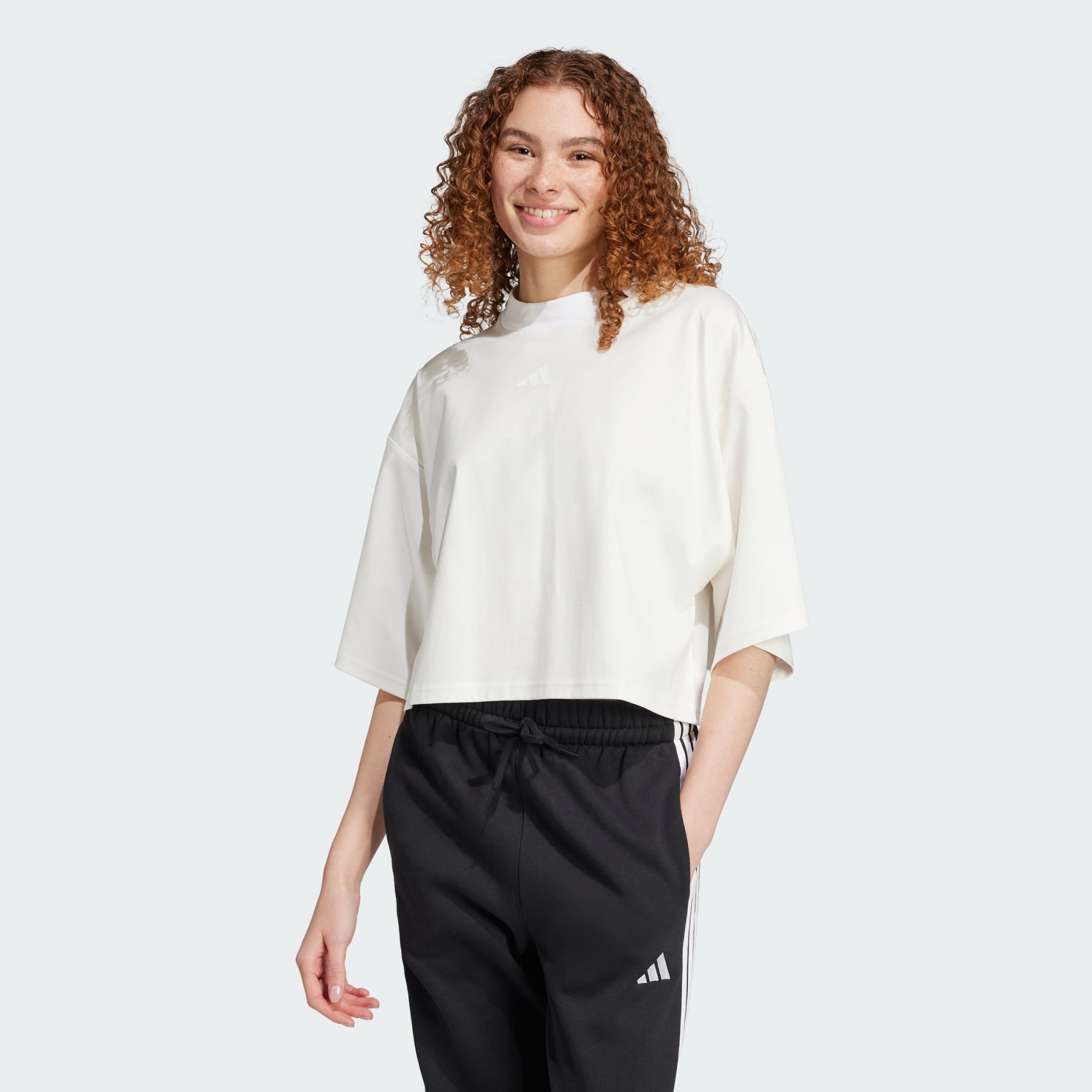 Adidas Women City Escape Loose Tee Beige
