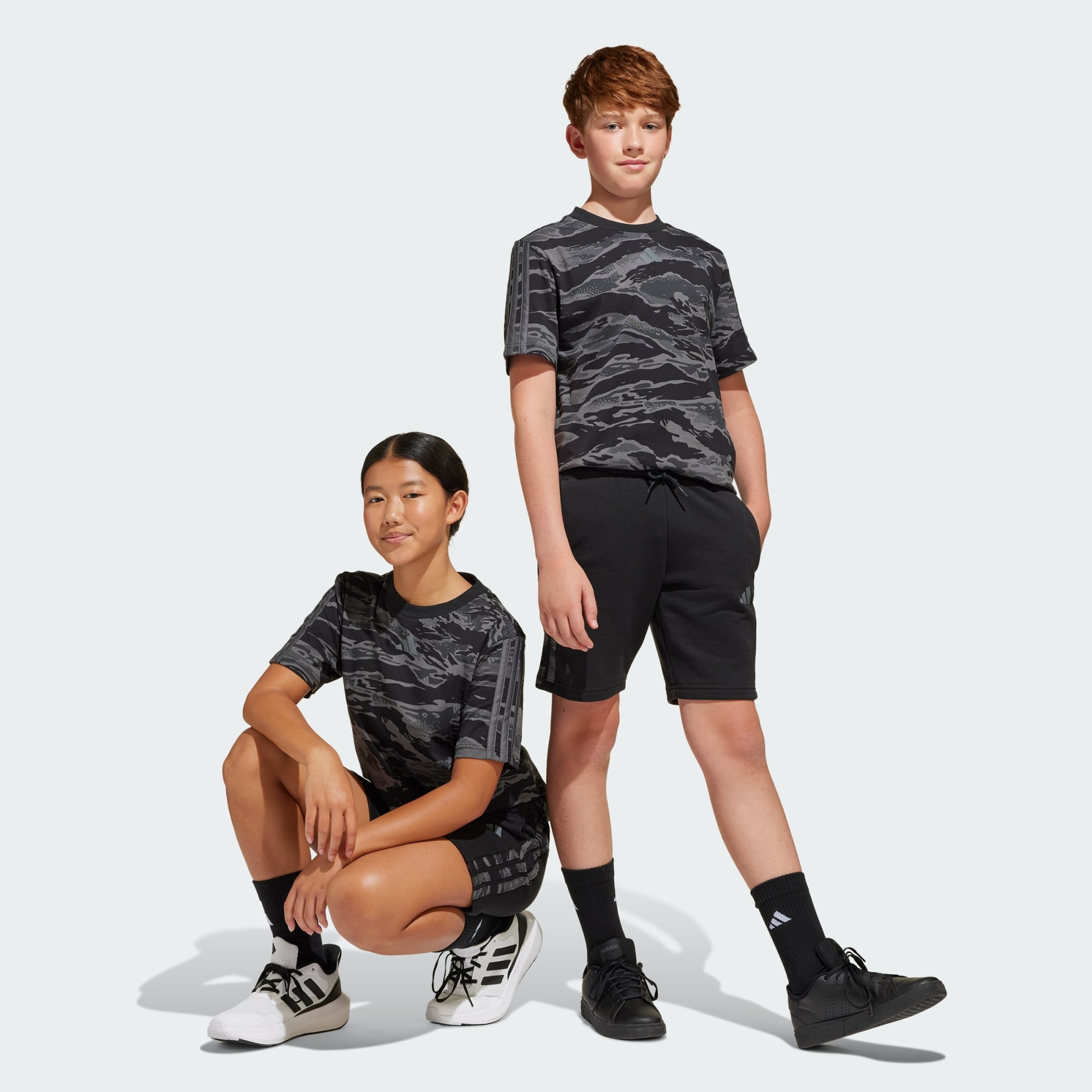 Adidas Kids Seasonal Essentials Camo Shorts Kids Black