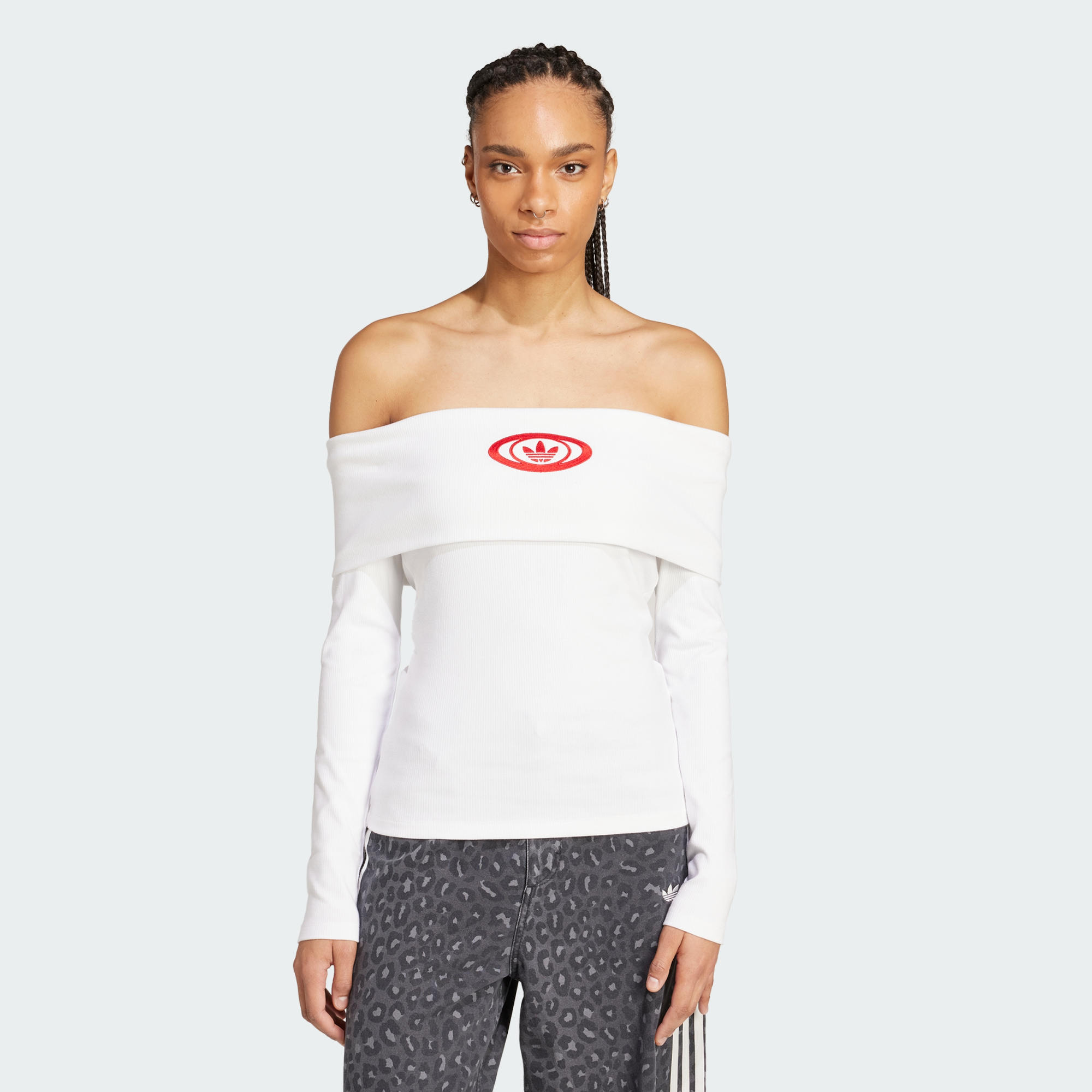 Adidas Originals Women Off Shoulder Top Black
