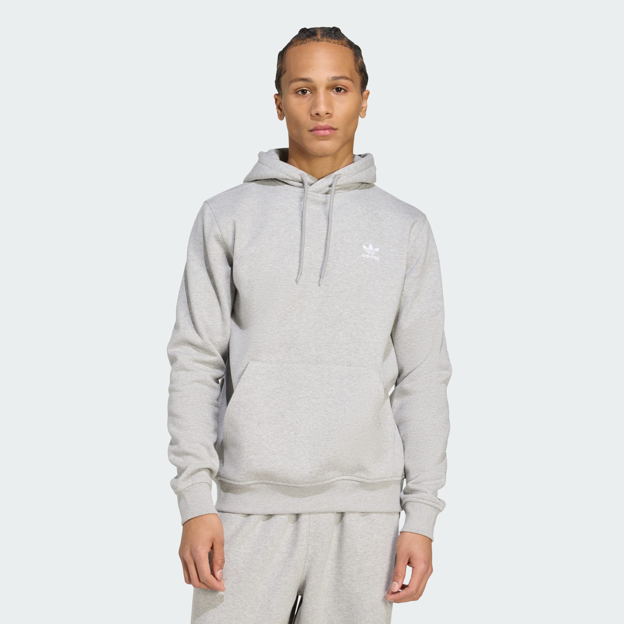 Adidas Originals Men Trefoil Essentials Hoodie Black