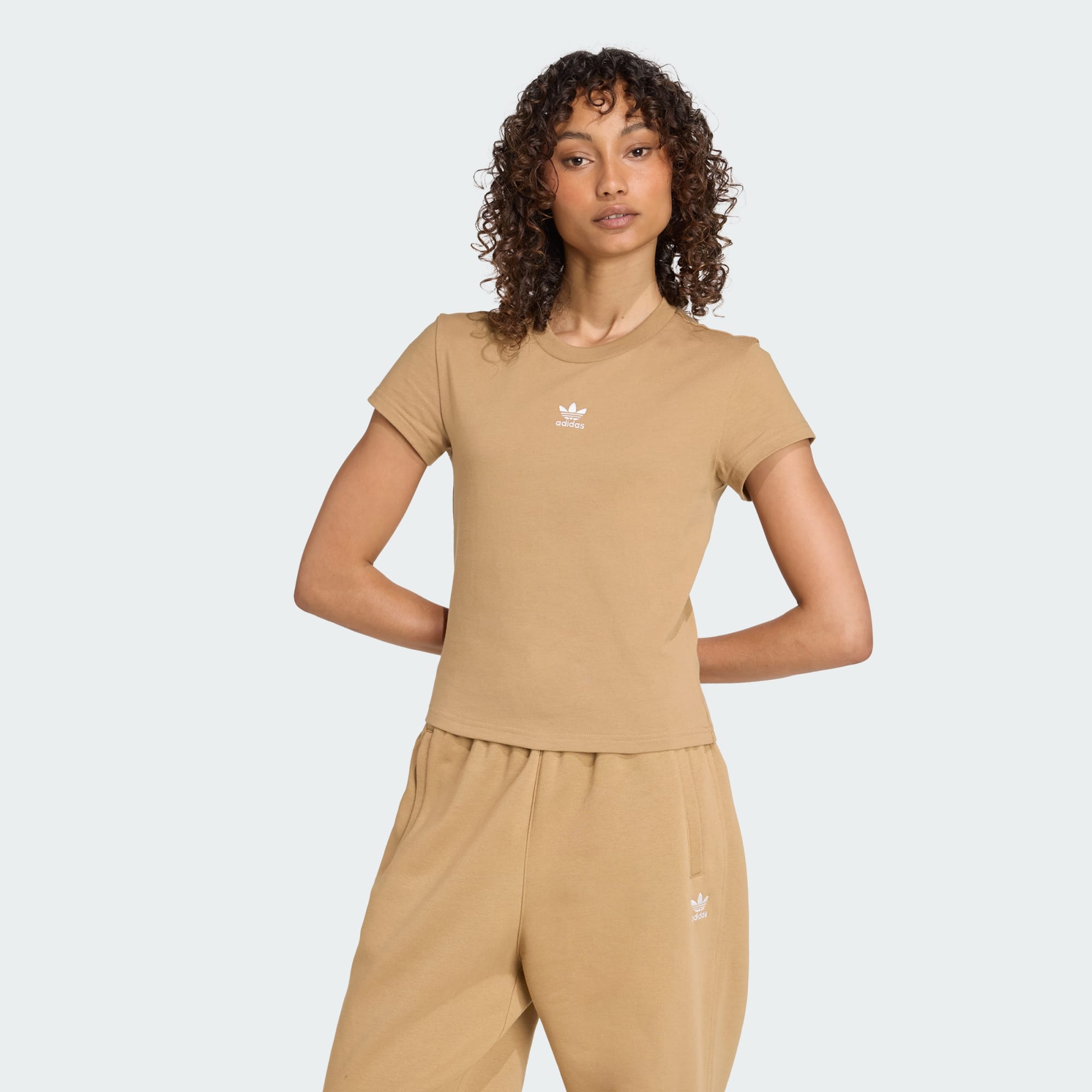 Adidas Originals Women Essentials Slim Tee Grey