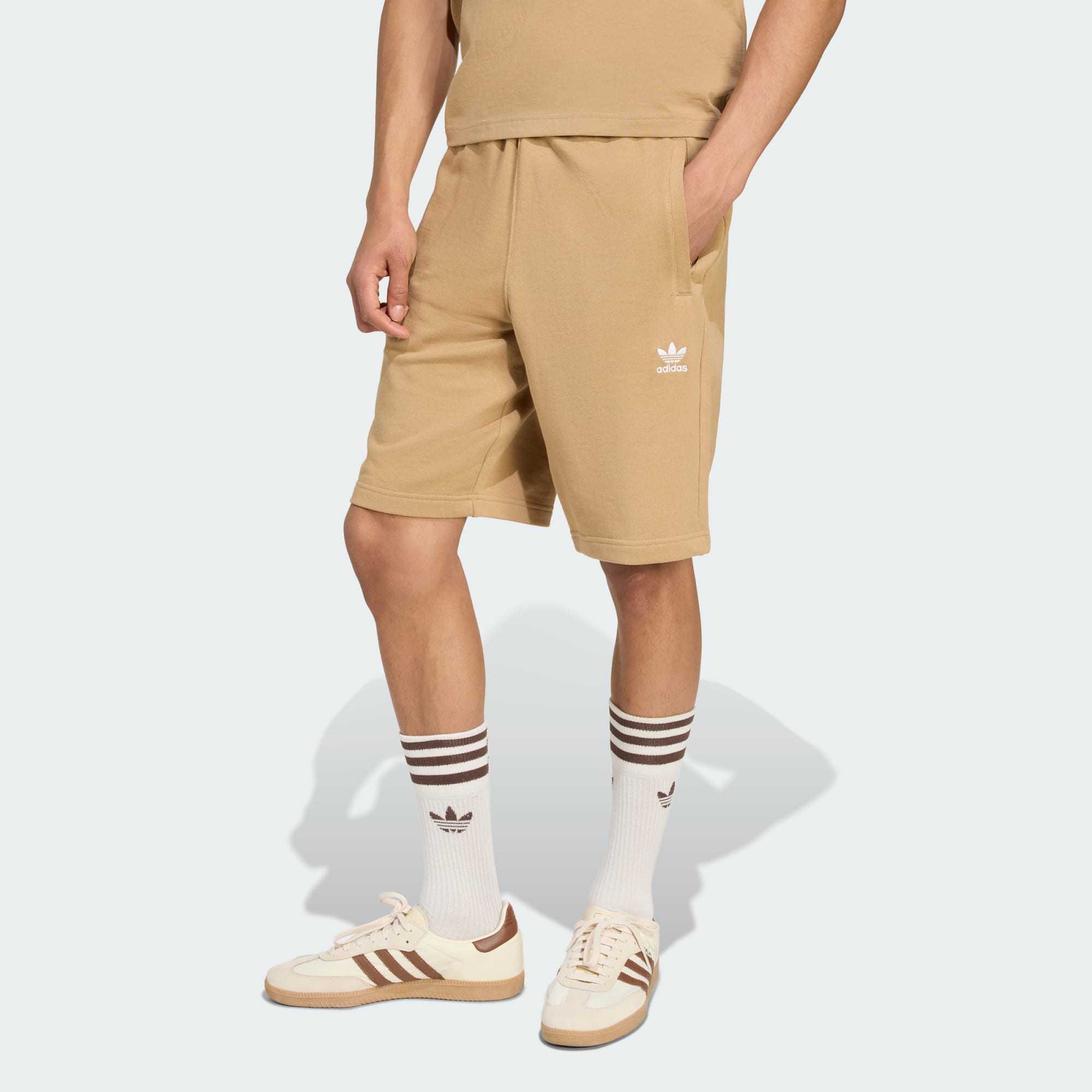 Adidas Originals Men Essentials Trefoil Shorts Black