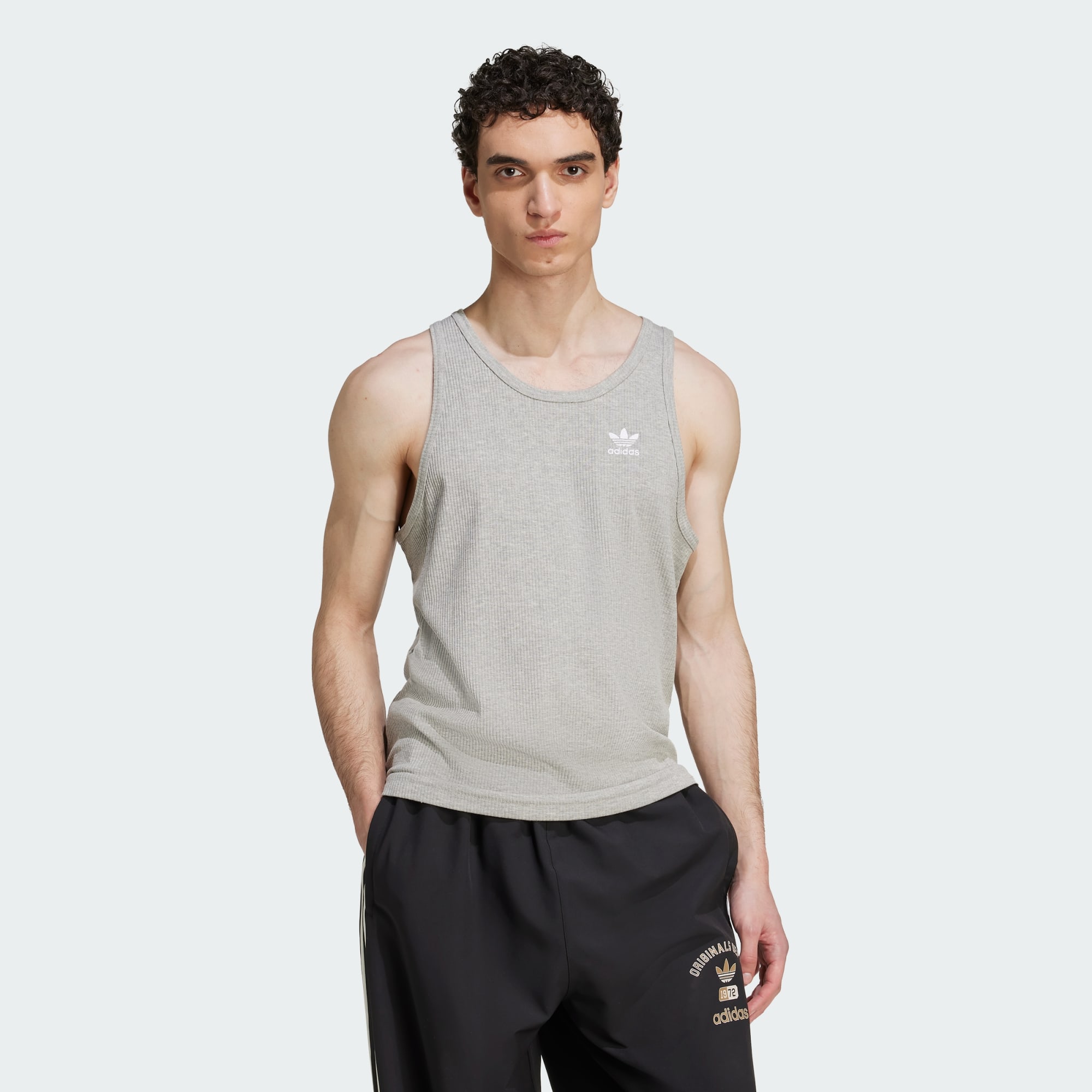 Adidas Originals Men Trefoil Essentials Tank Top Black
