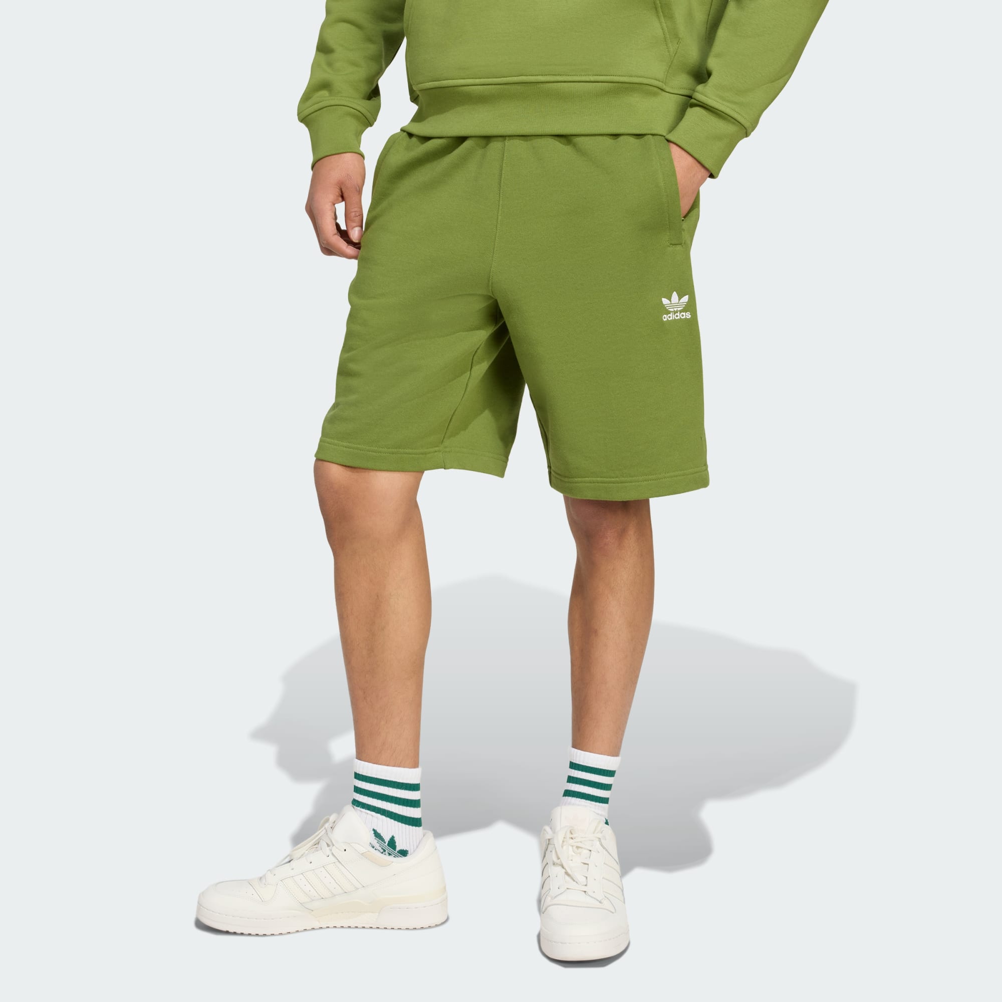 Adidas Originals Men Essentials Trefoil Shorts Black