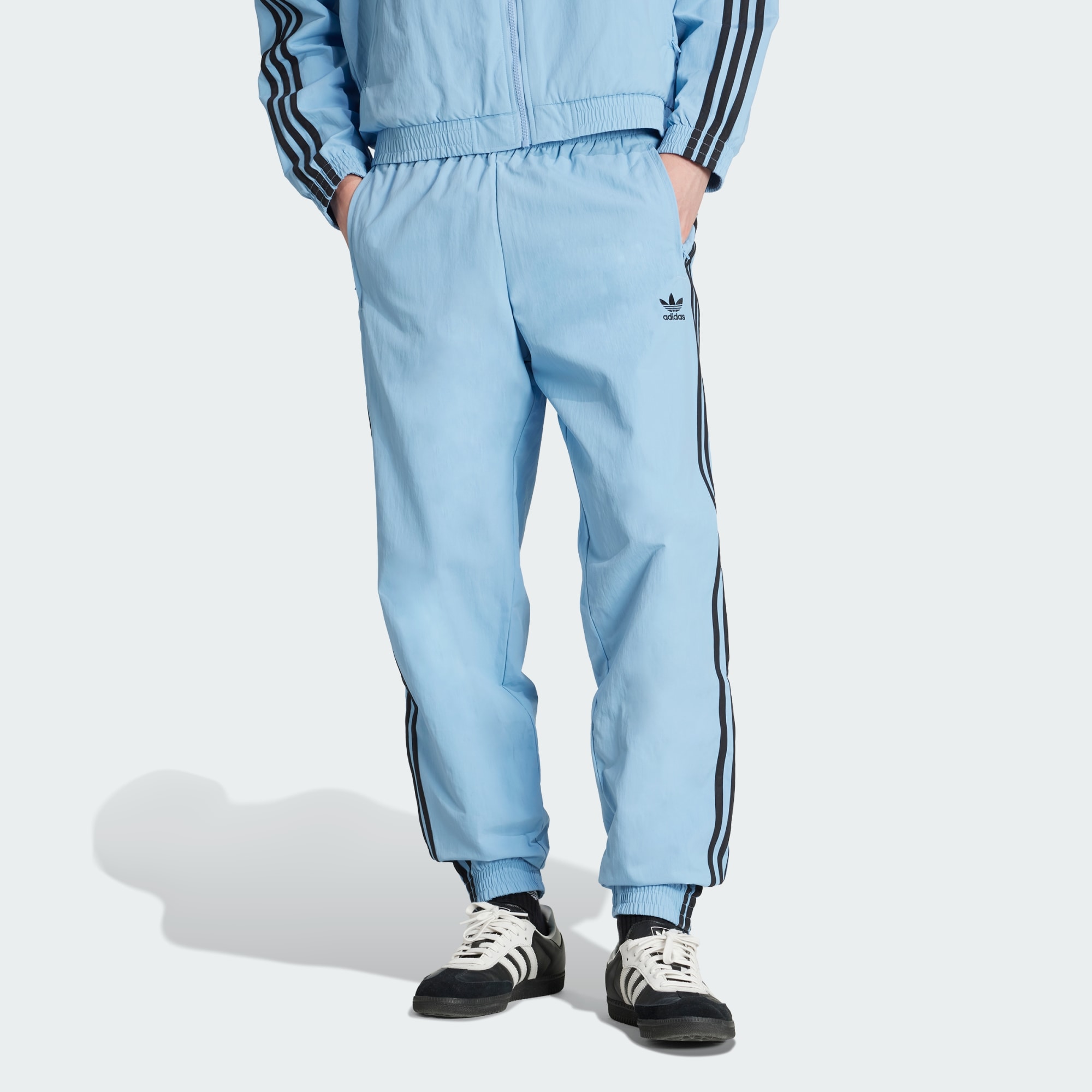 Adidas Originals Men Adicolor Woven Firebird Track Pants Black