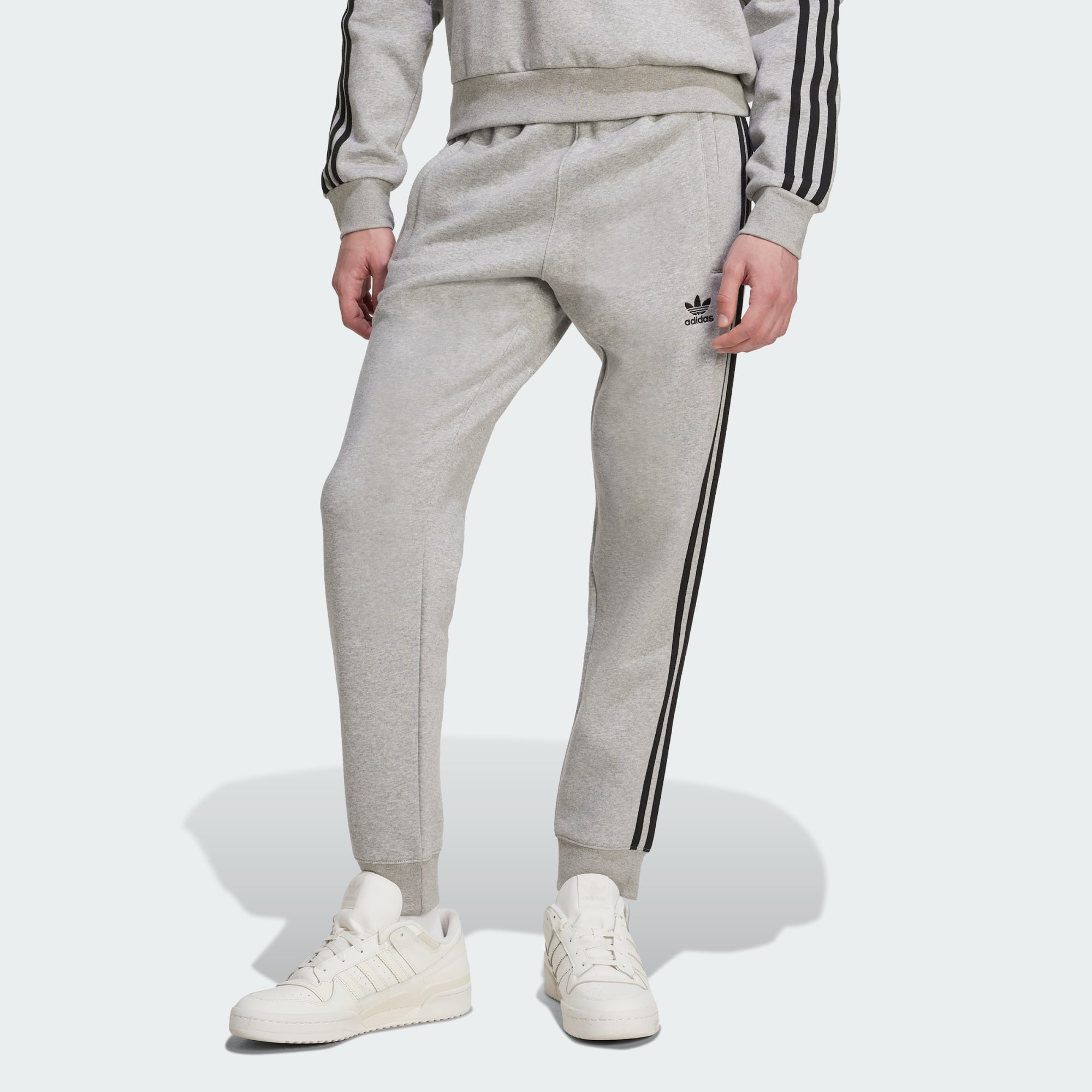 Adidas Originals Men Adicolor 3 Stripes Pants Grey