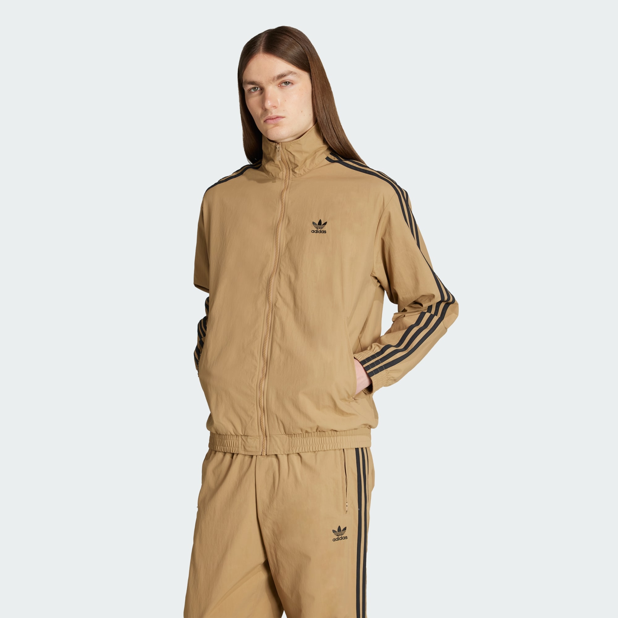 Adidas Originals Men Adicolor Woven Firebird Track Top Black