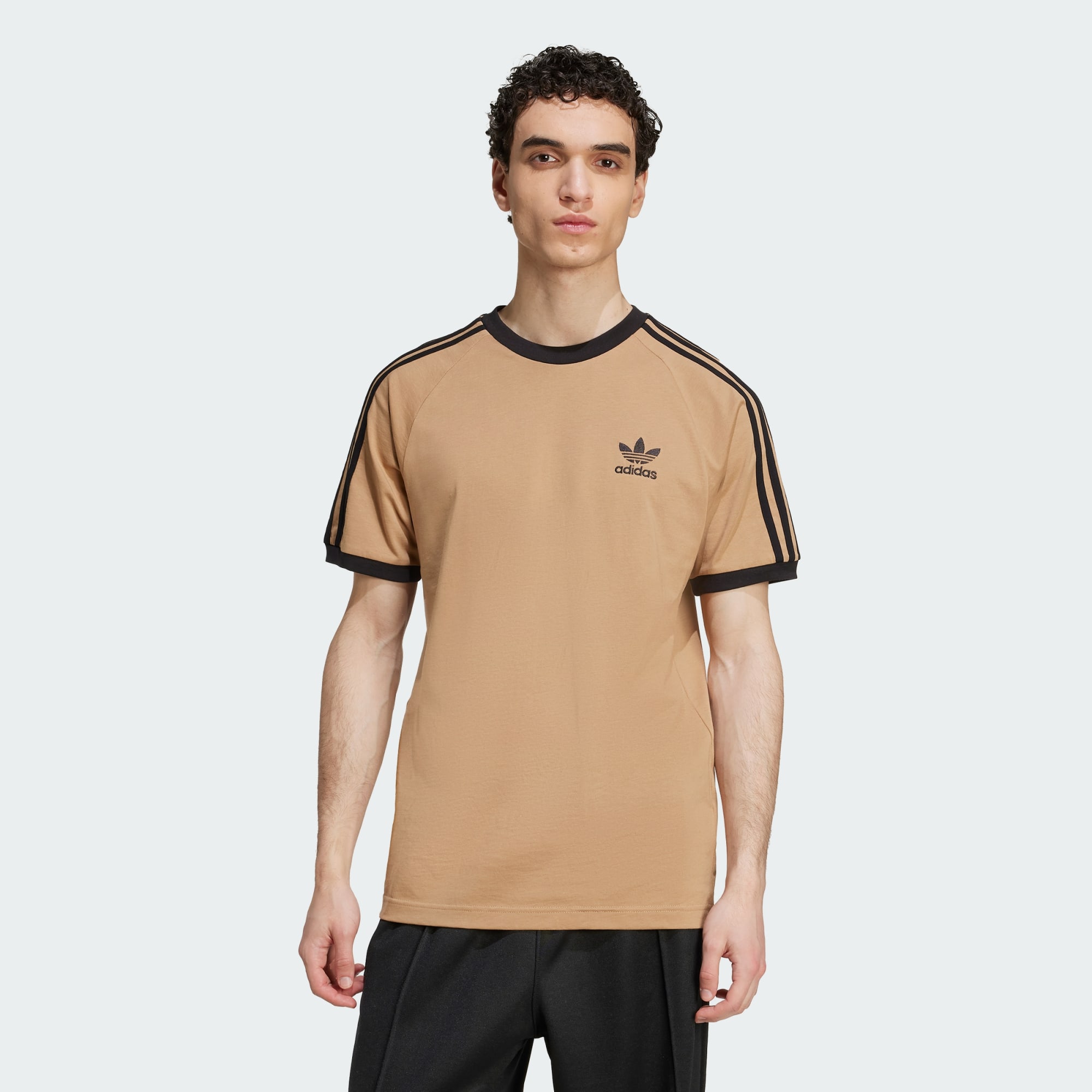 Adidas Originals Men Adicolor Classics 3 Stripes Tee Black