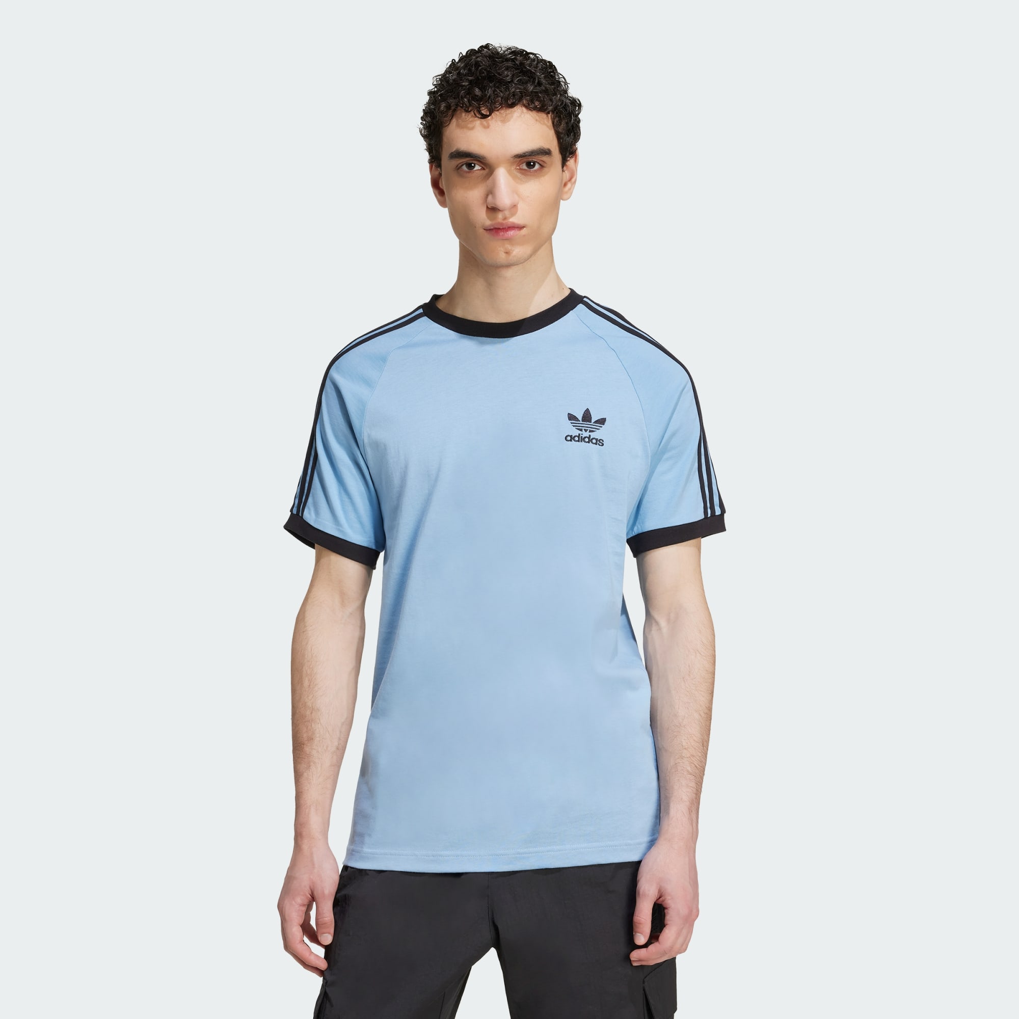 Adidas Originals Men Adicolor Classics 3 Stripes Tee Black