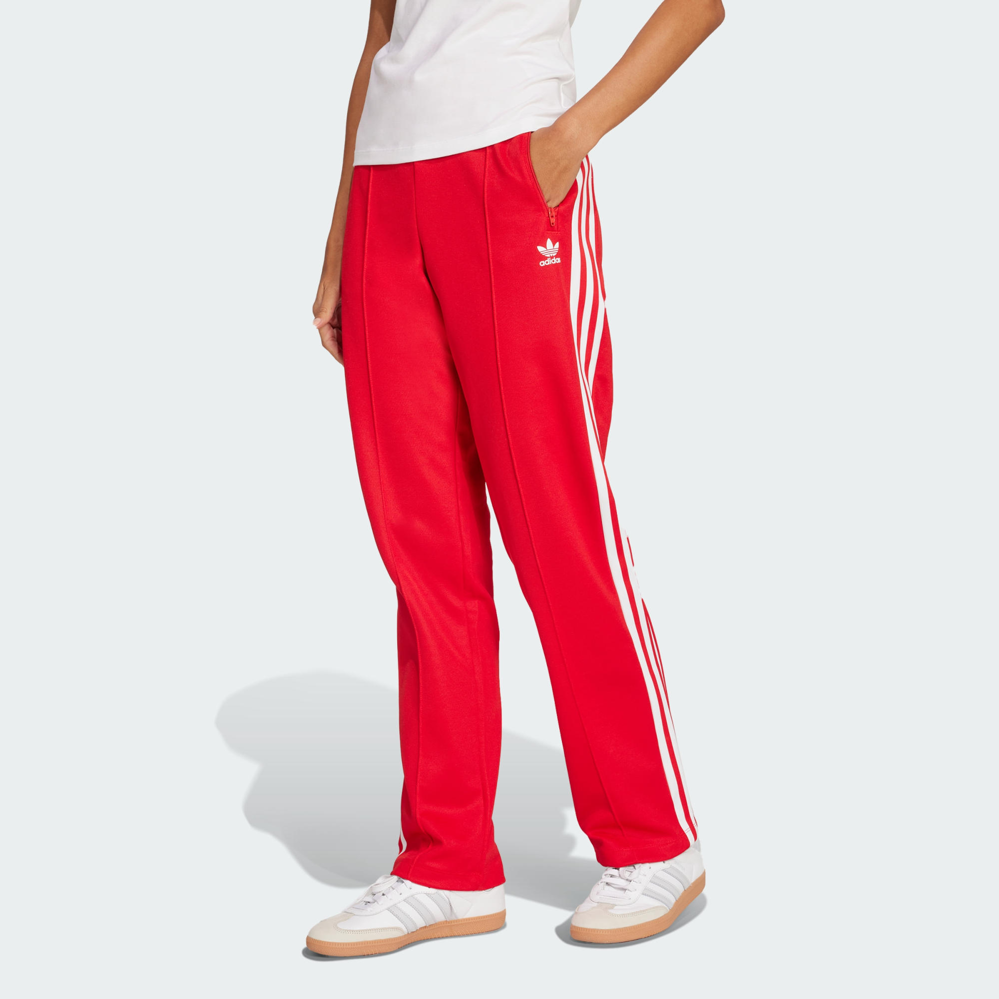 Adidas Originals Women Adicolor 3 Stripes Raglan Slim Tee White