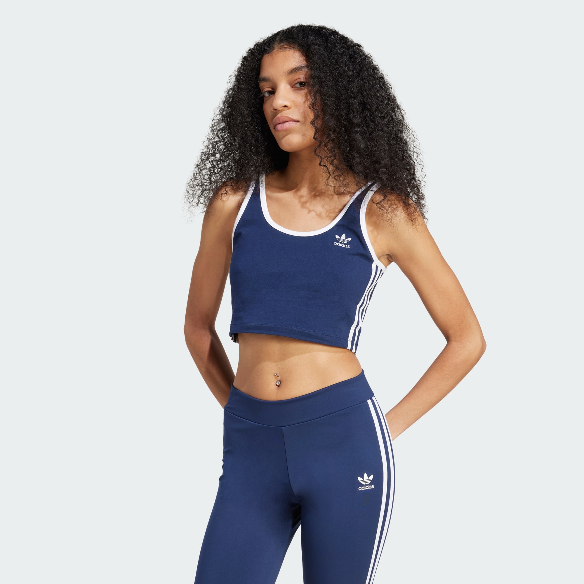 Adidas Originals Women Adicolor 3 Stripes Bra Top Black